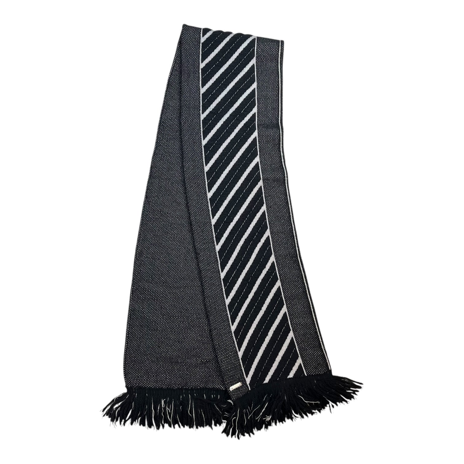 Off-White Jumbo Knit Scarf Black