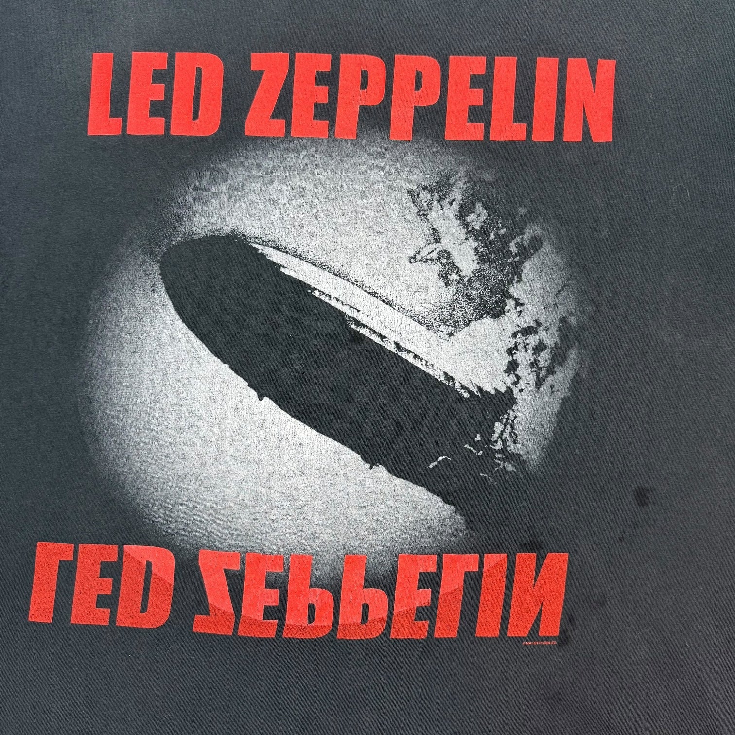 2001 Led Zeppelin Tee Black