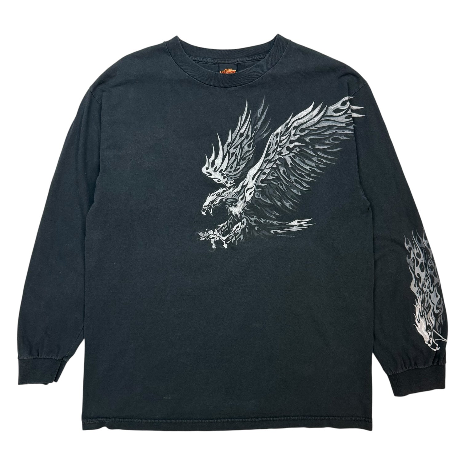 Vintage Hot Leathers Eagle L/S Tee Black