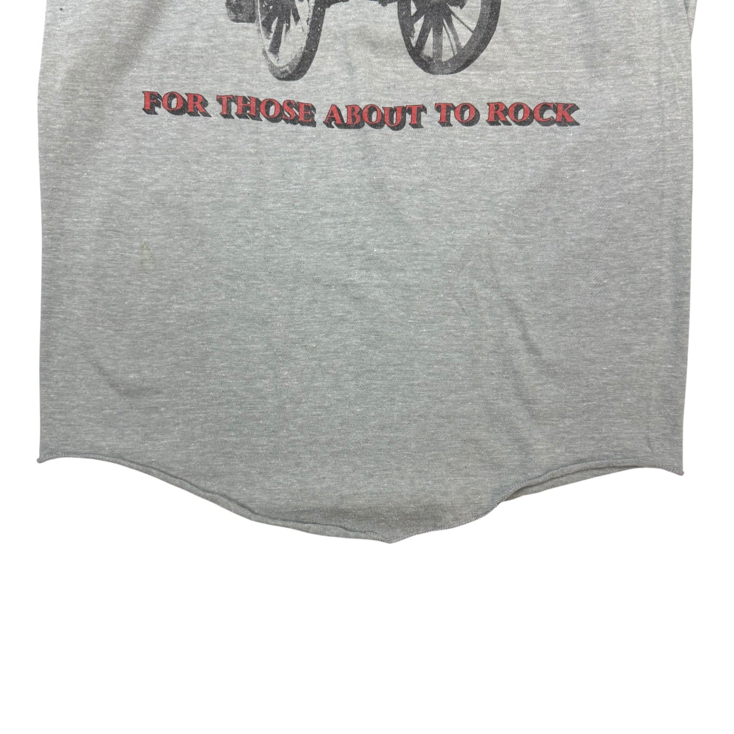 1982 AC/DC ‘For Those About To Rock’ North American Tour Raglan Tee Grey