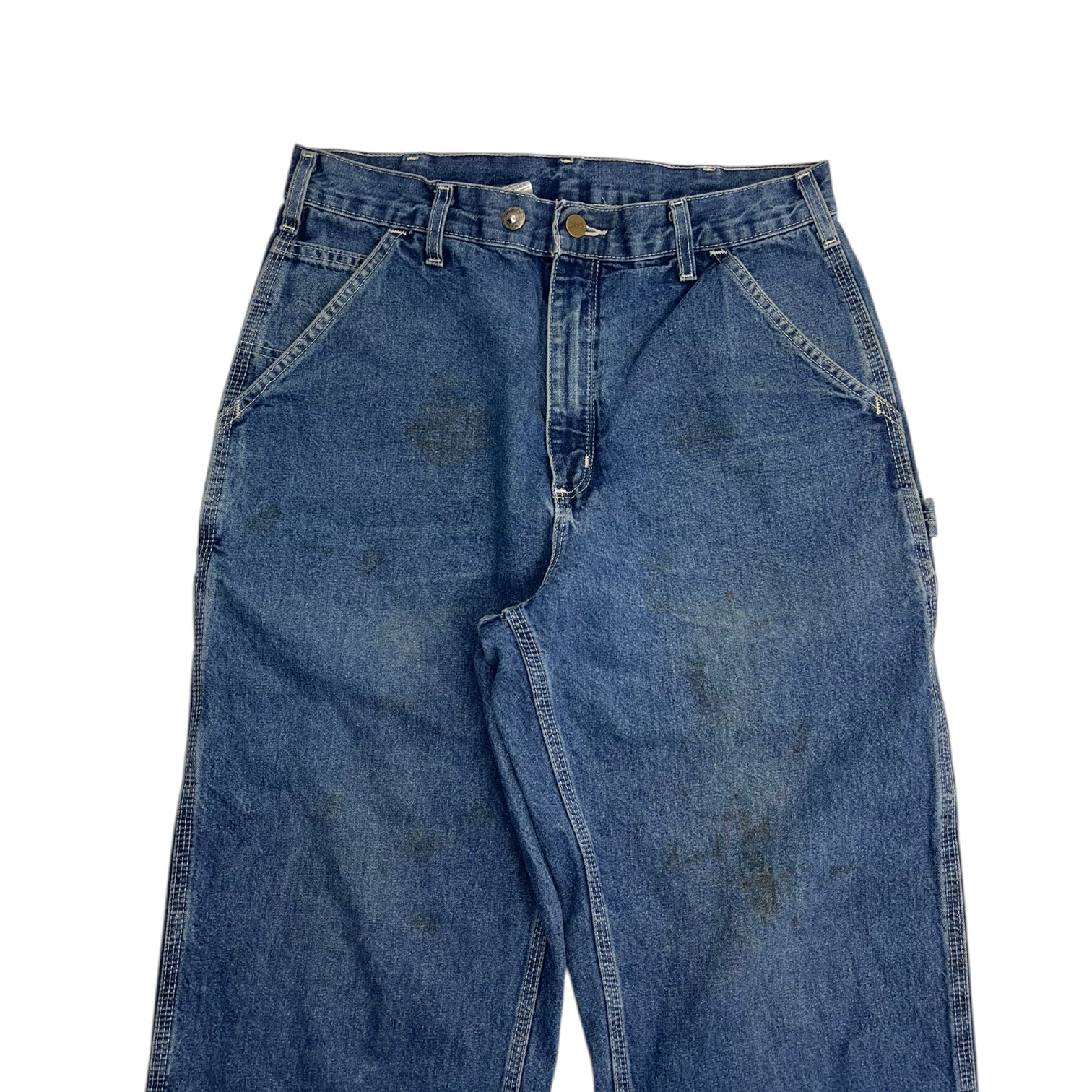 Vintage Carhartt Carpenter Mid Wash Blue Jeans