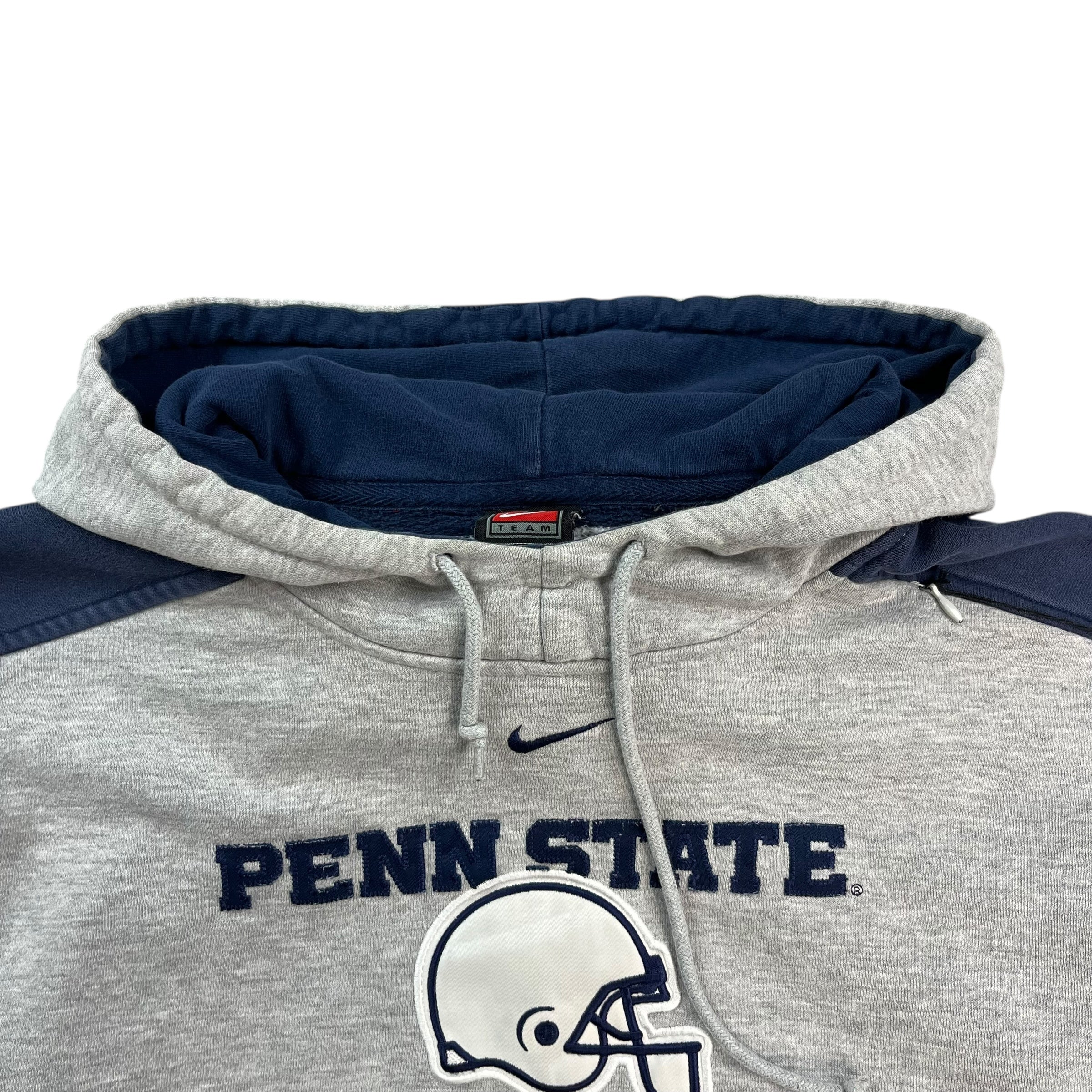Vintage Penn State Hoodie Grey/Navy