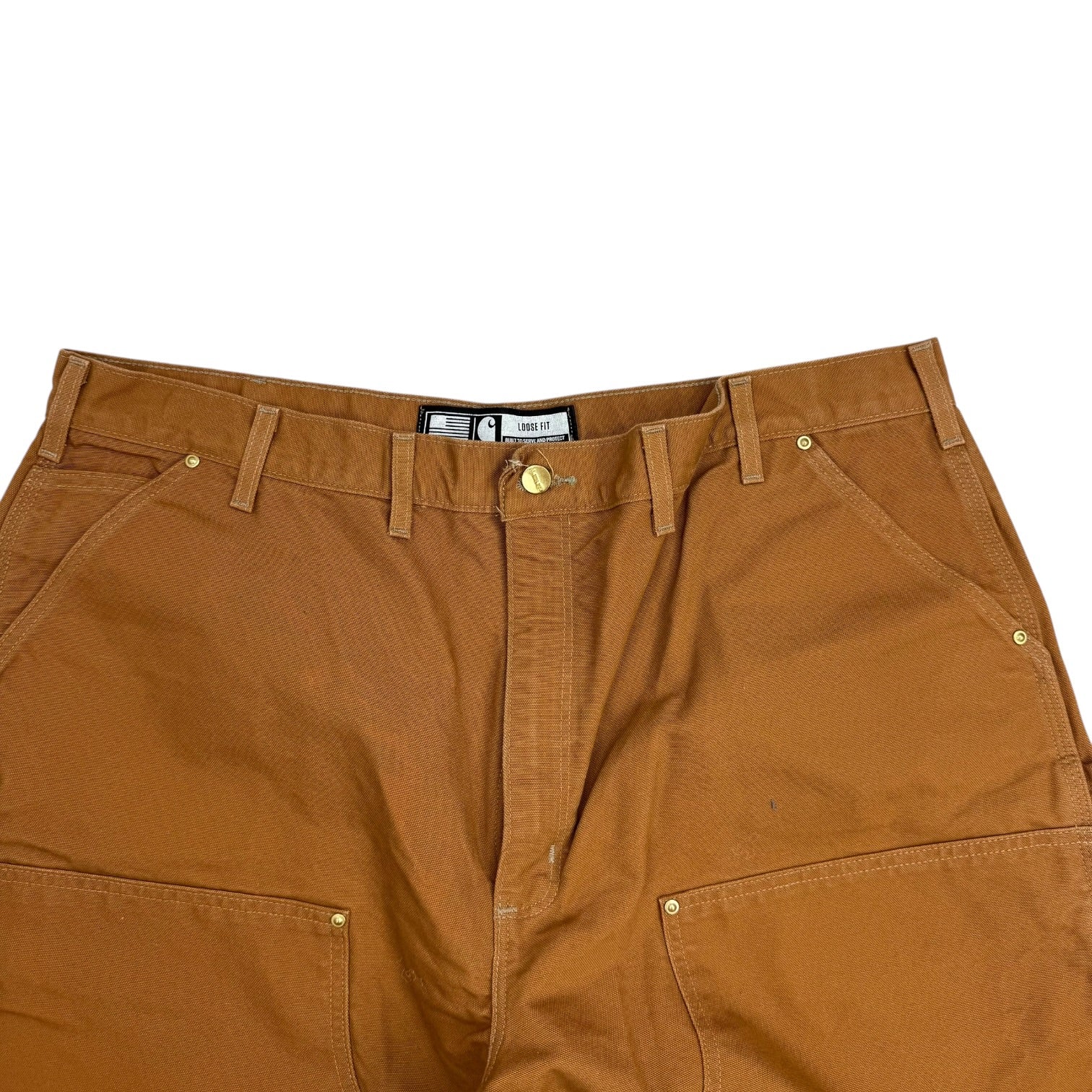 Vintage Carhartt Double Knee Pants Dark Tan