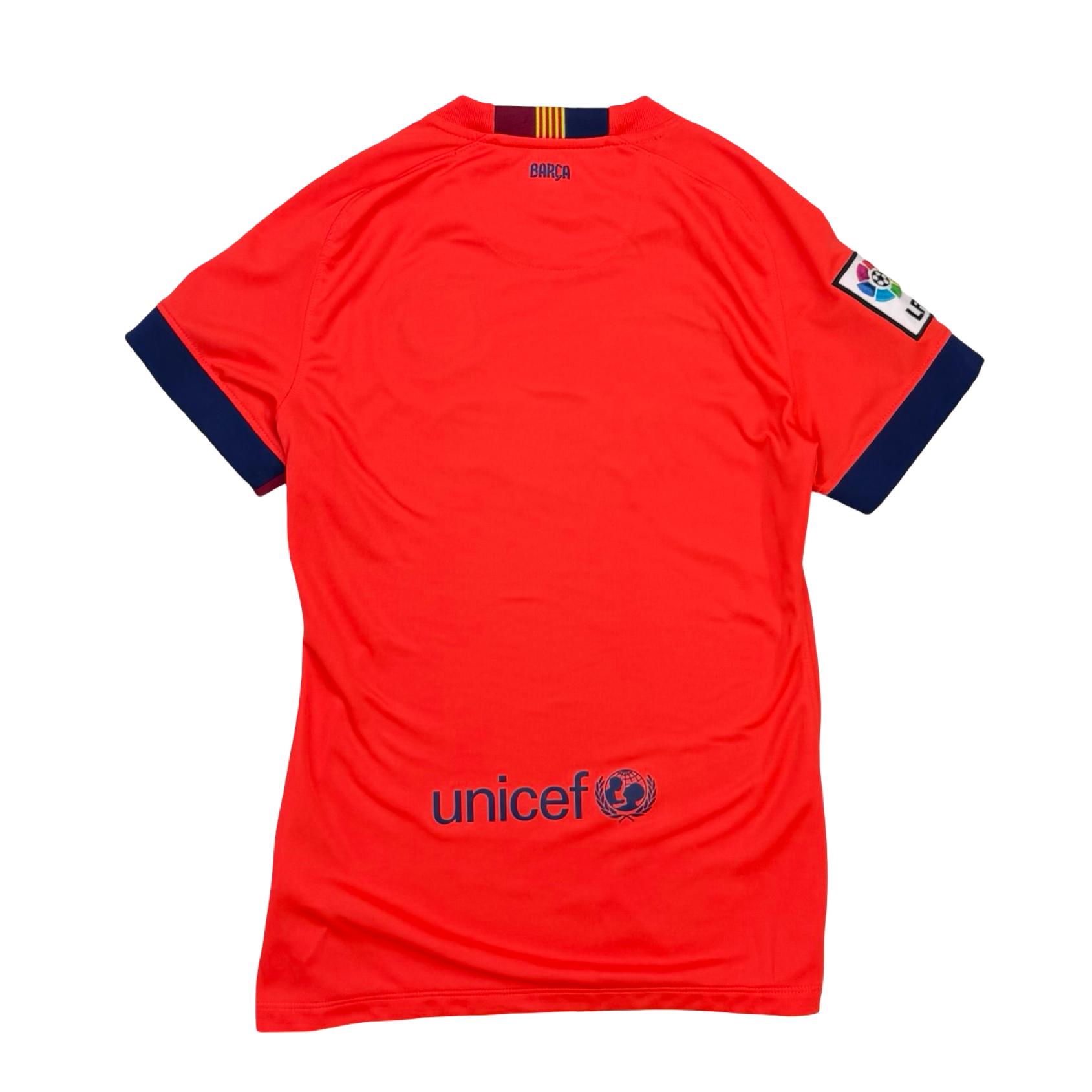 (W) 2014-15 Nike FC Barcelona Away Jersey Orange