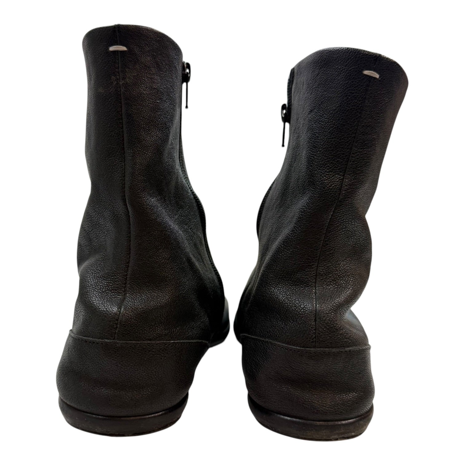 Maison Margiela Tabi Ankle Leather Boots Black (Used)