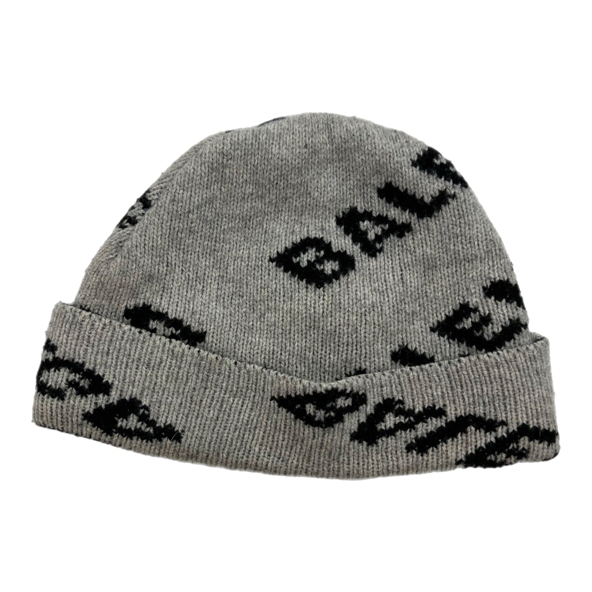 Balenciaga Logo Wool Beanie Grey/Black