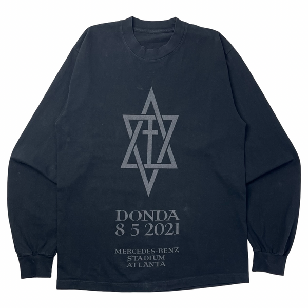 Kanye West DONDA August 5 Listening Event L/S T-shirt Black
