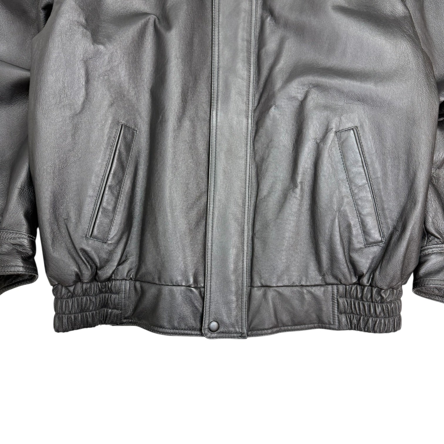 Vintage Ford ‘Built Ford Tough’ Leather Jacket Black