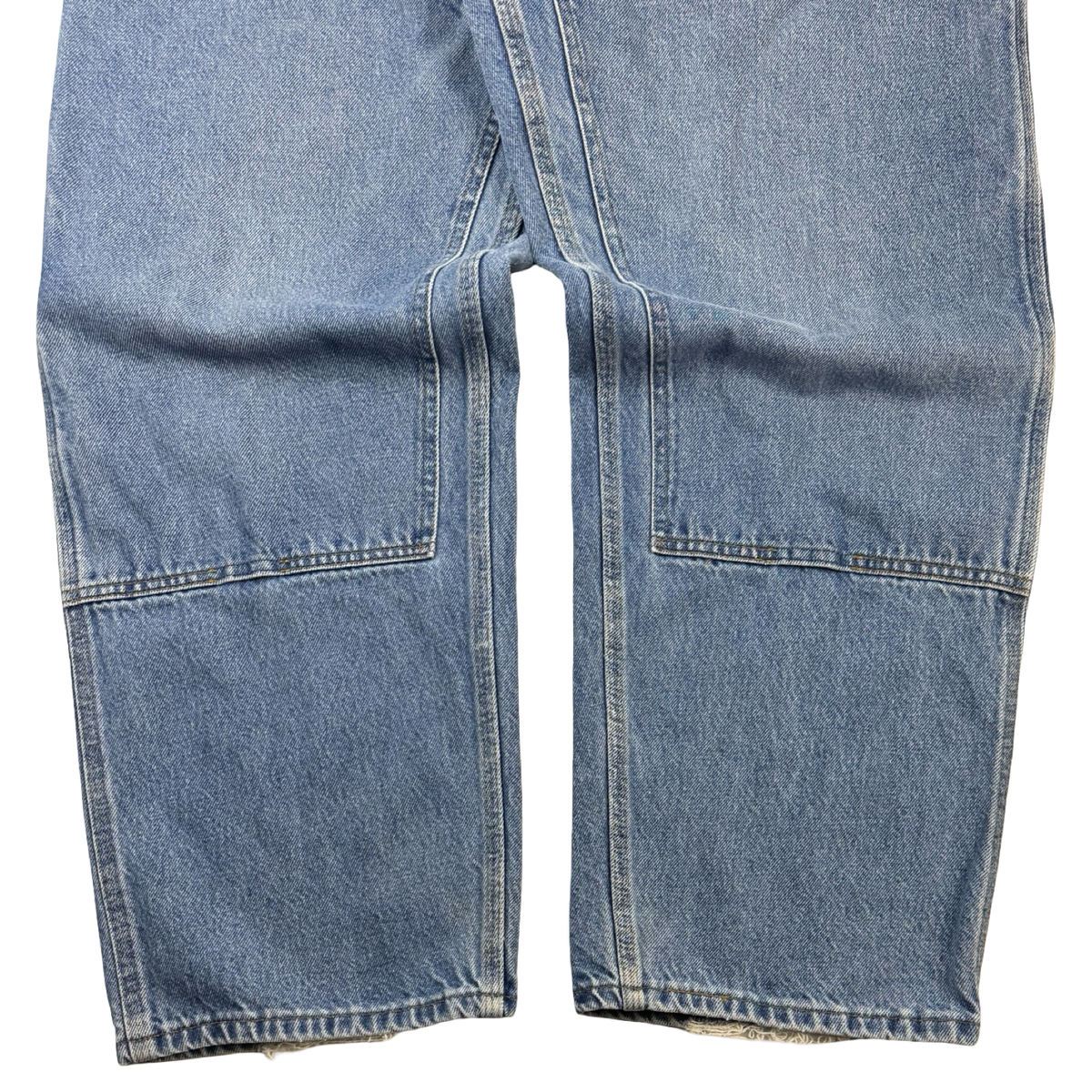 Vintage Carhartt Denim Double Knee Bottoms Faded Blue