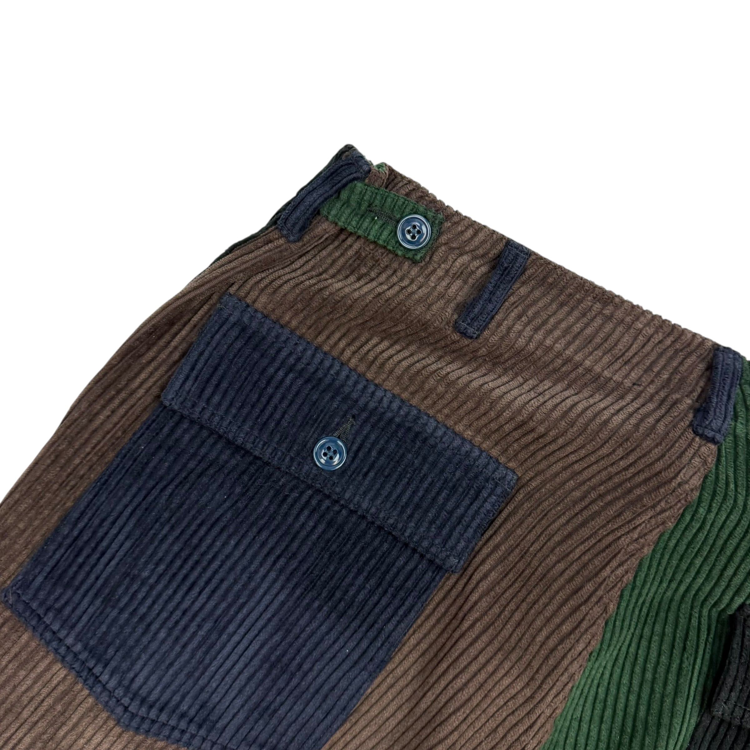 South2 West8 Fatigue Corduroy Pants Colour Block