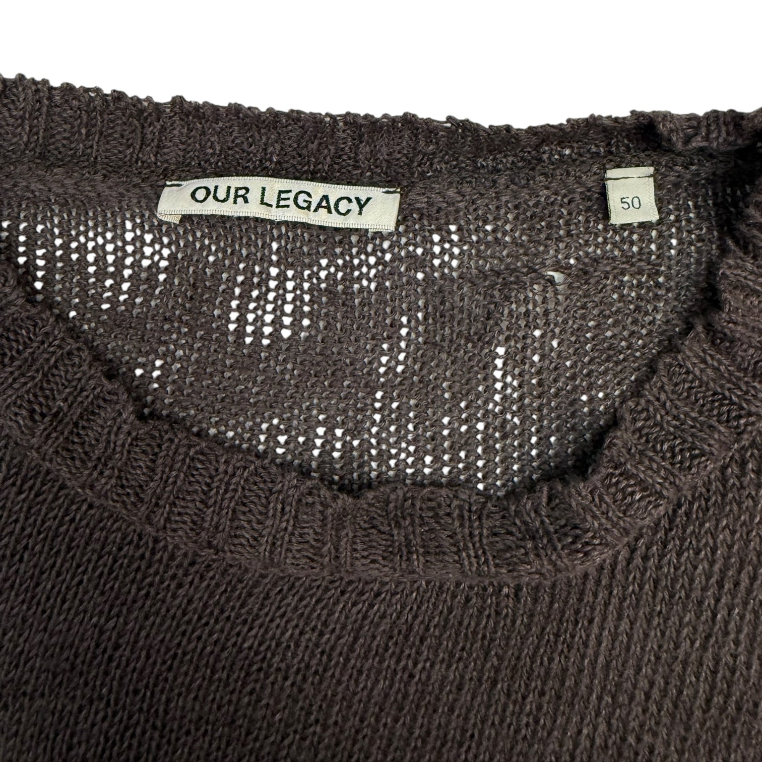 Our Legacy Acre Linen Sweater Brown