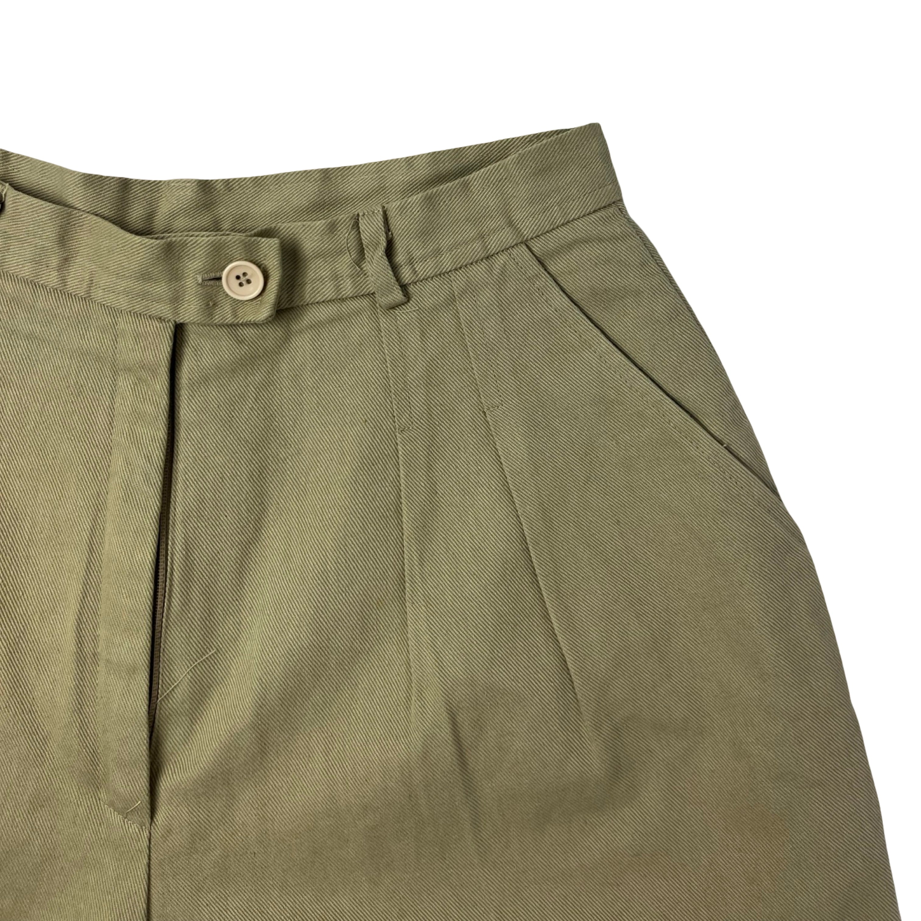 (W) Vintage YSL Sportswear Double Pleated Safari Shorts