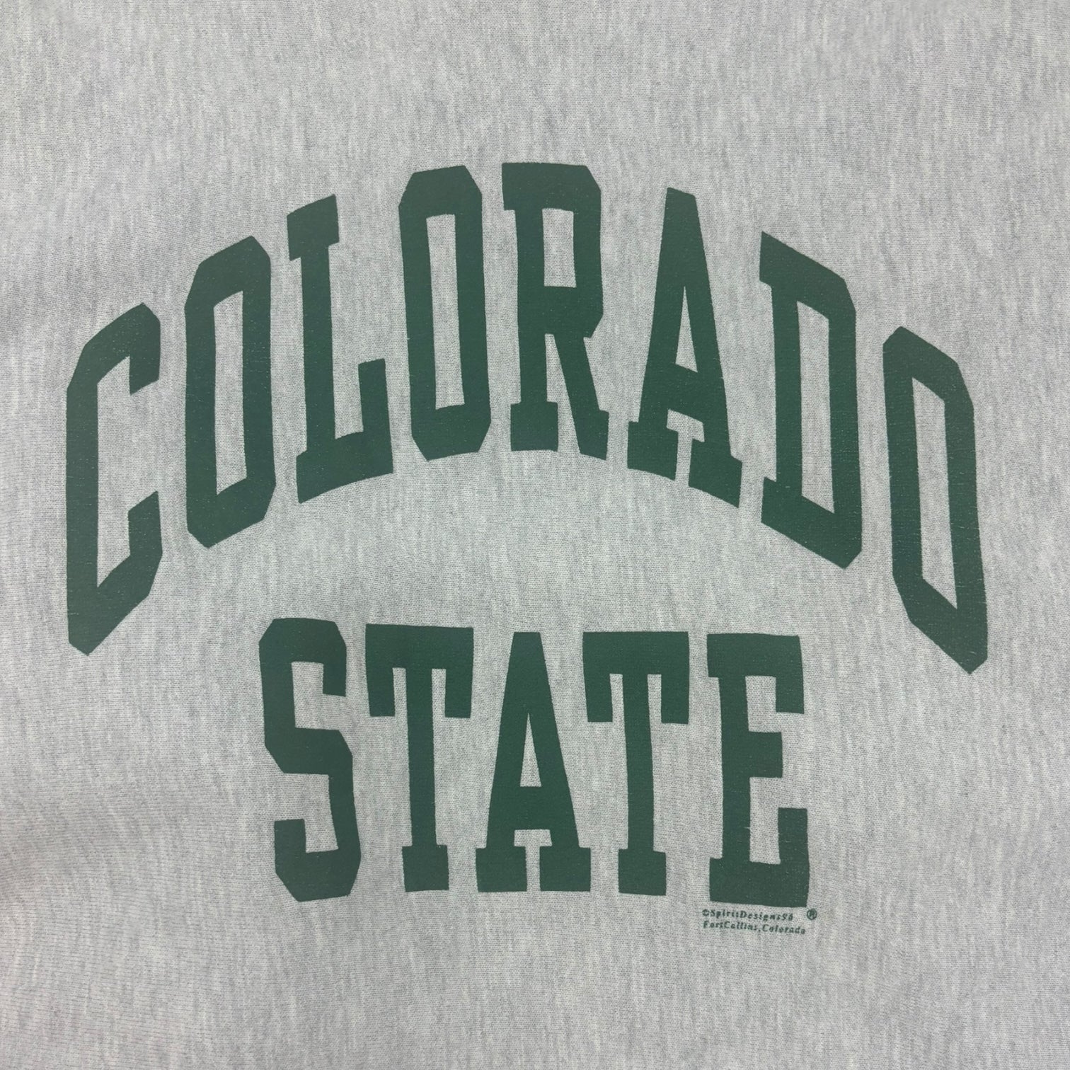 Vintage Champion Colorado State Reverse Weave Crewneck Grey
