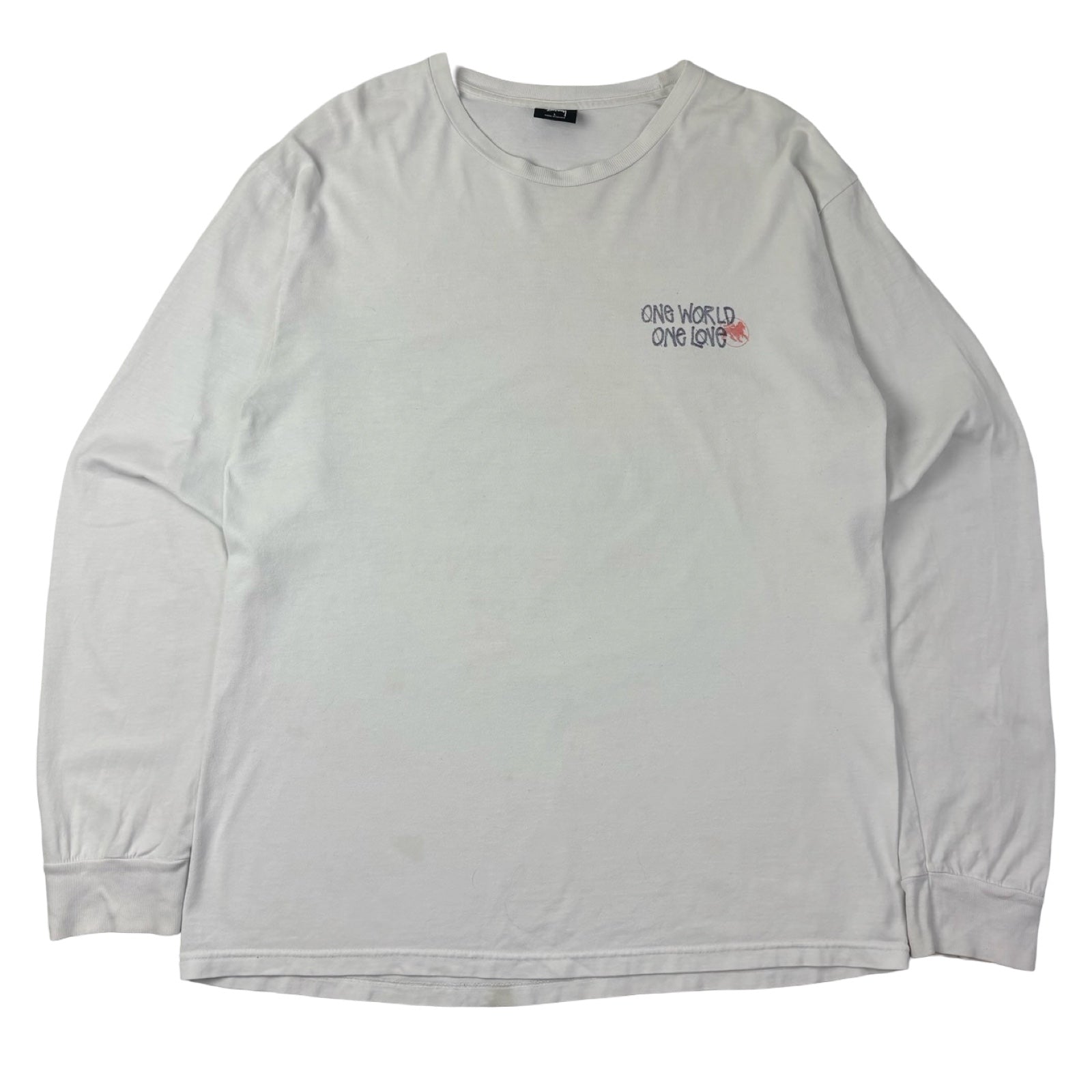 Stussy One World One Love L/S Shirt White