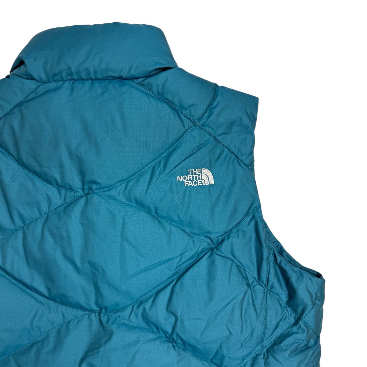 (W) Vintage The North Face 550 Fill Down Vest Blue
