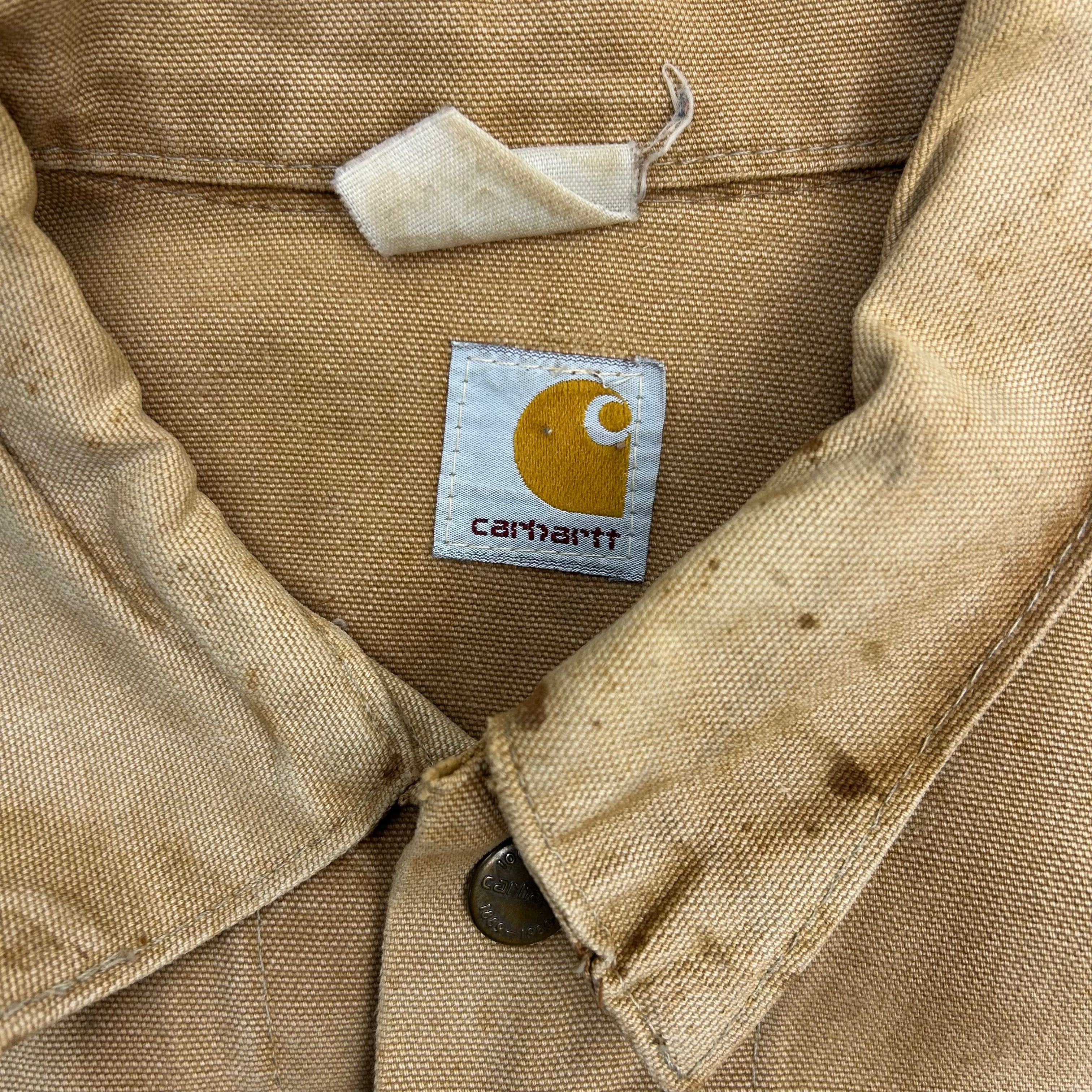 Vintage Carhartt 1989 Type 3 Jacket Stained Tan