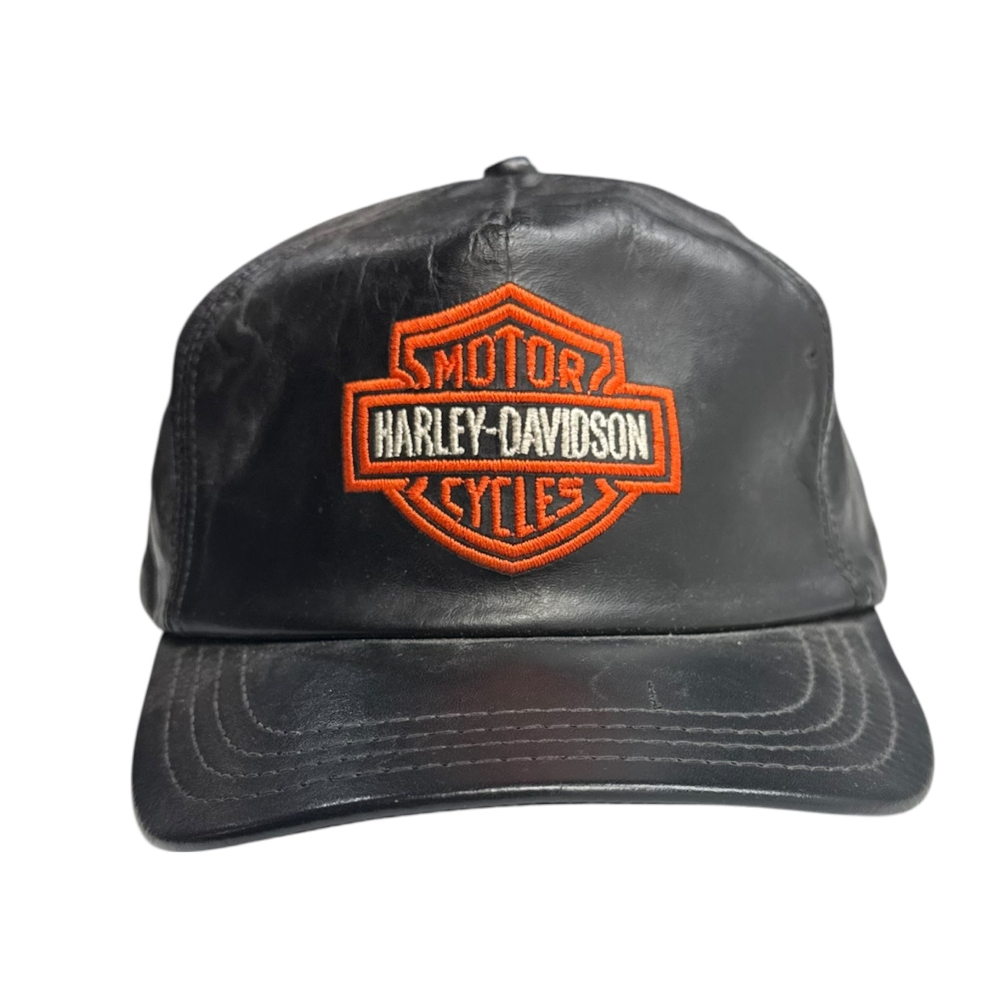 Vintage Harley Davidson Leather Hat