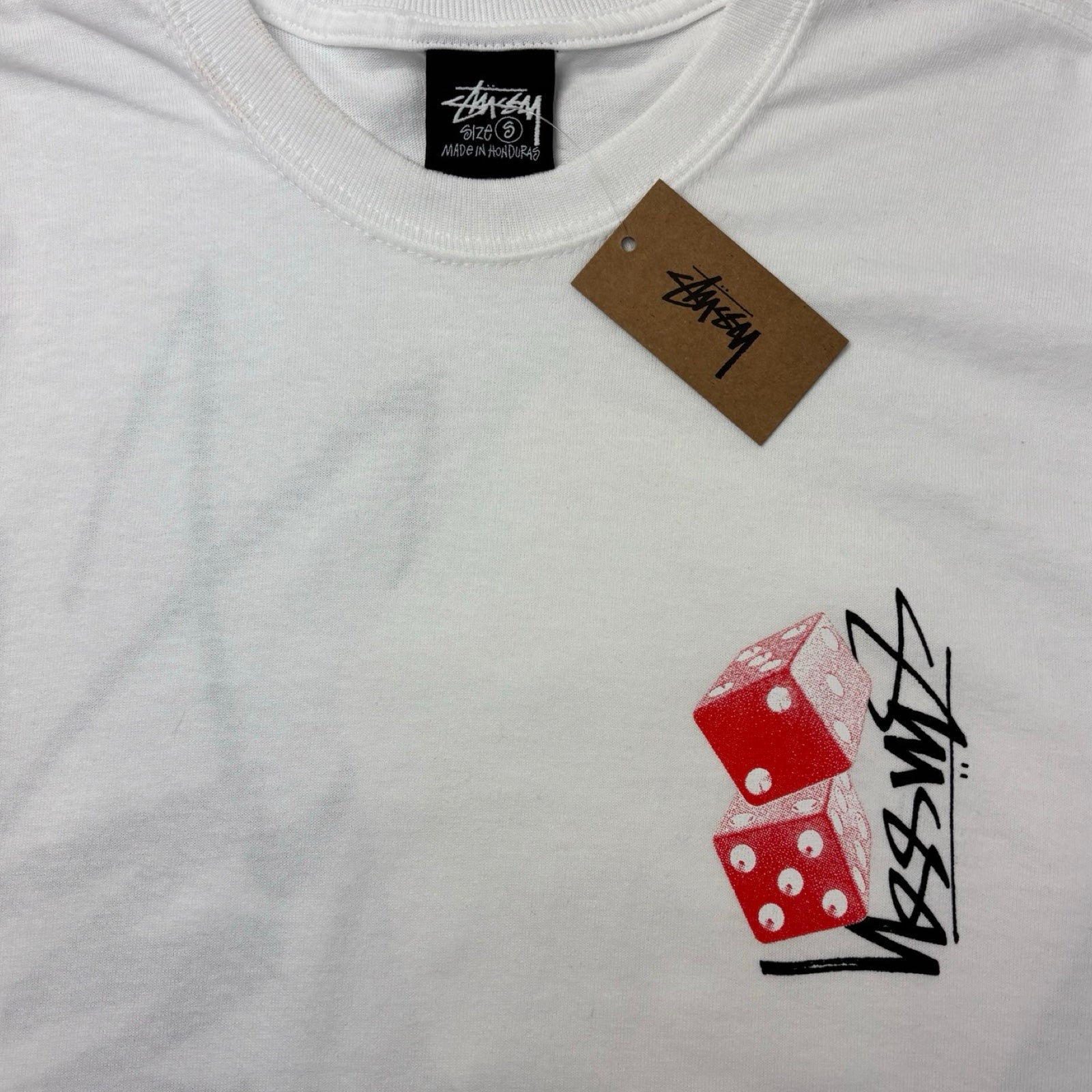Stussy Tall Dice Tee White