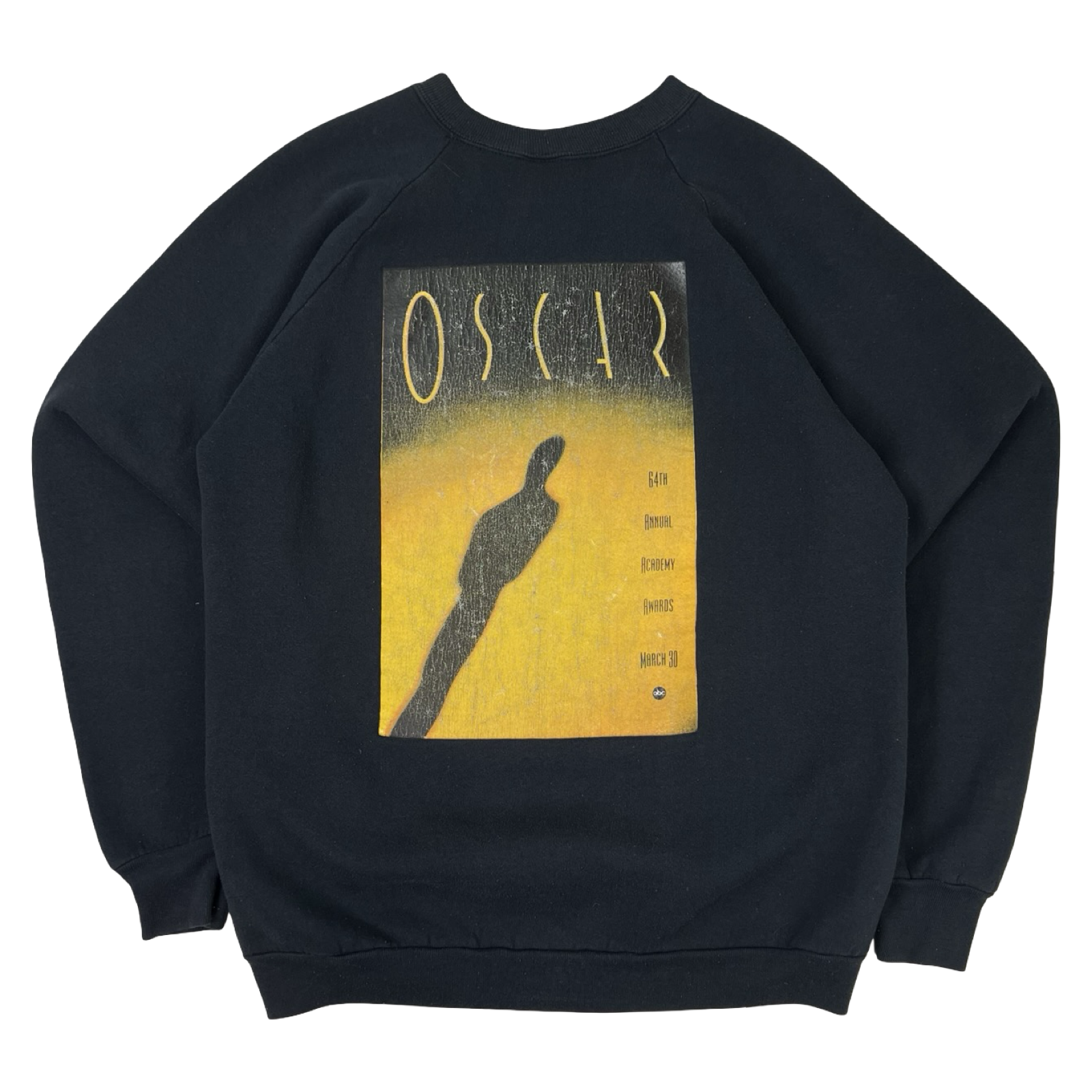 Vintage 1991 64th Academy Awards Crewneck Black