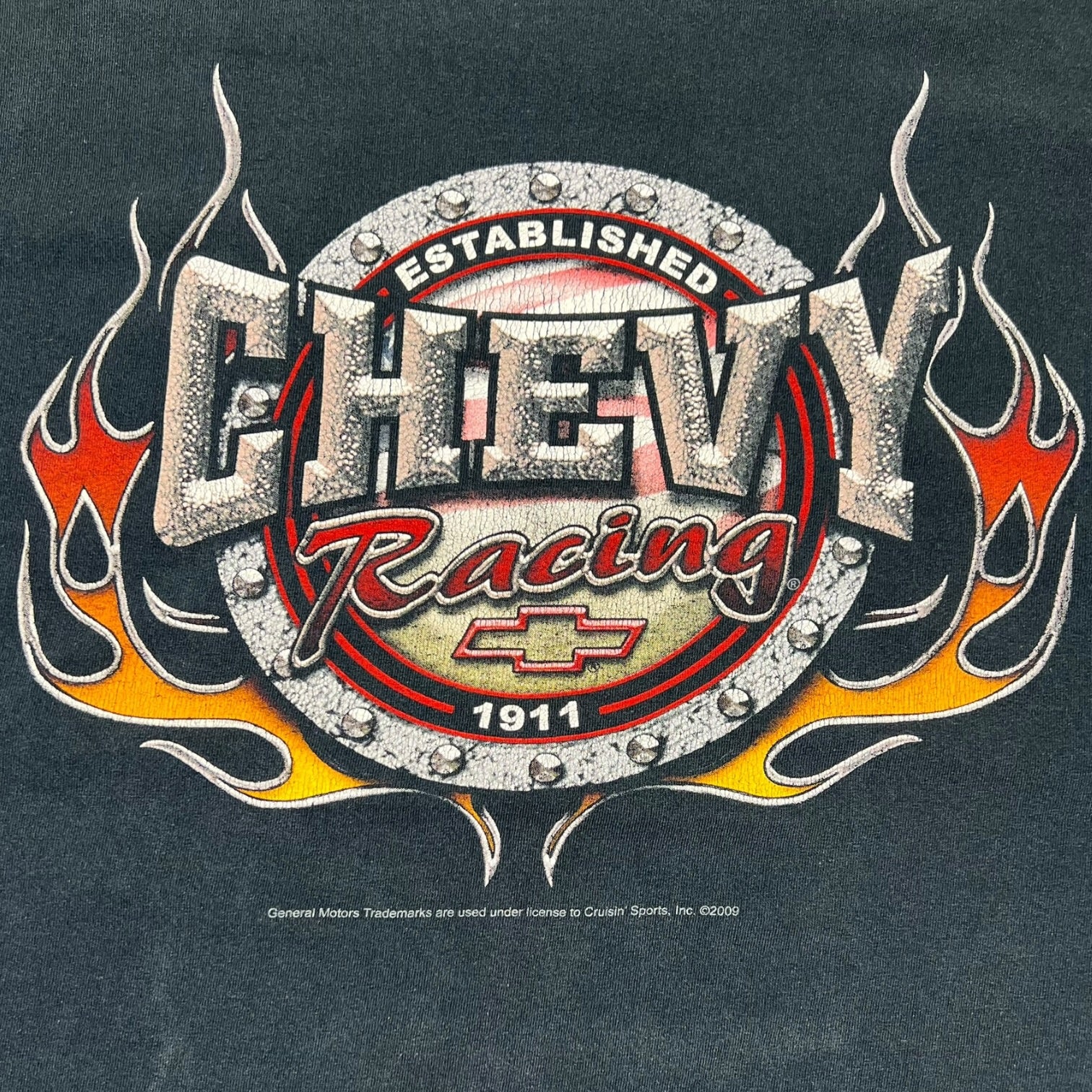 Vintage 2009 Chevy Racing T-Shirt Black