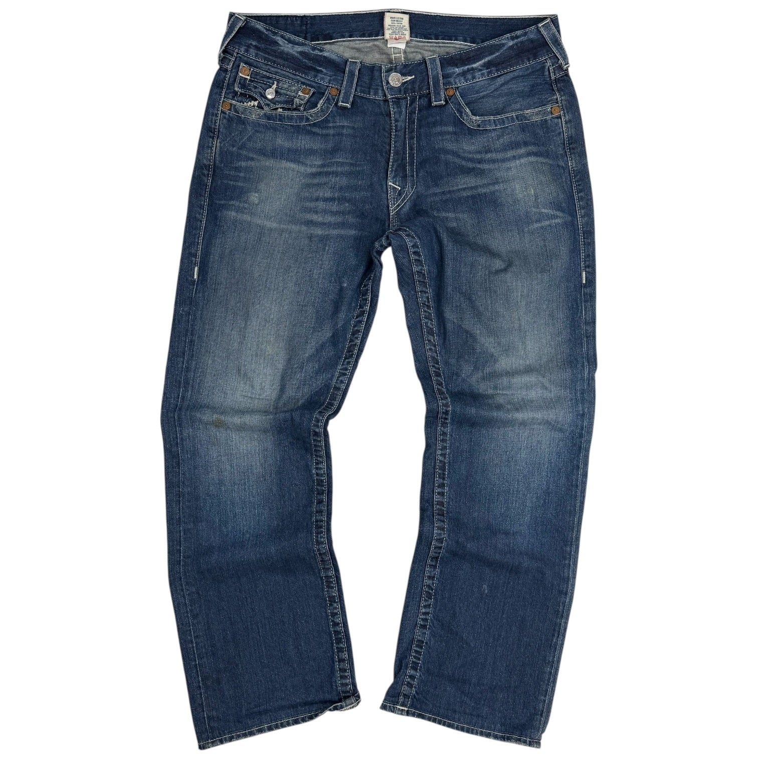 Vintage True Religion Straight Cut Denim Pants Medium Wash