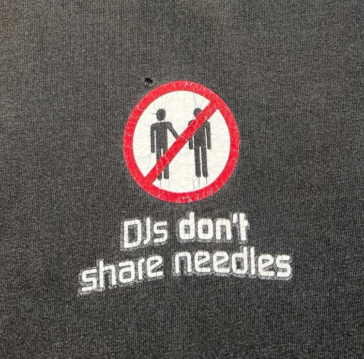 Vintage Mixermag “DJs Dont Share Needles” Tee Faded Black