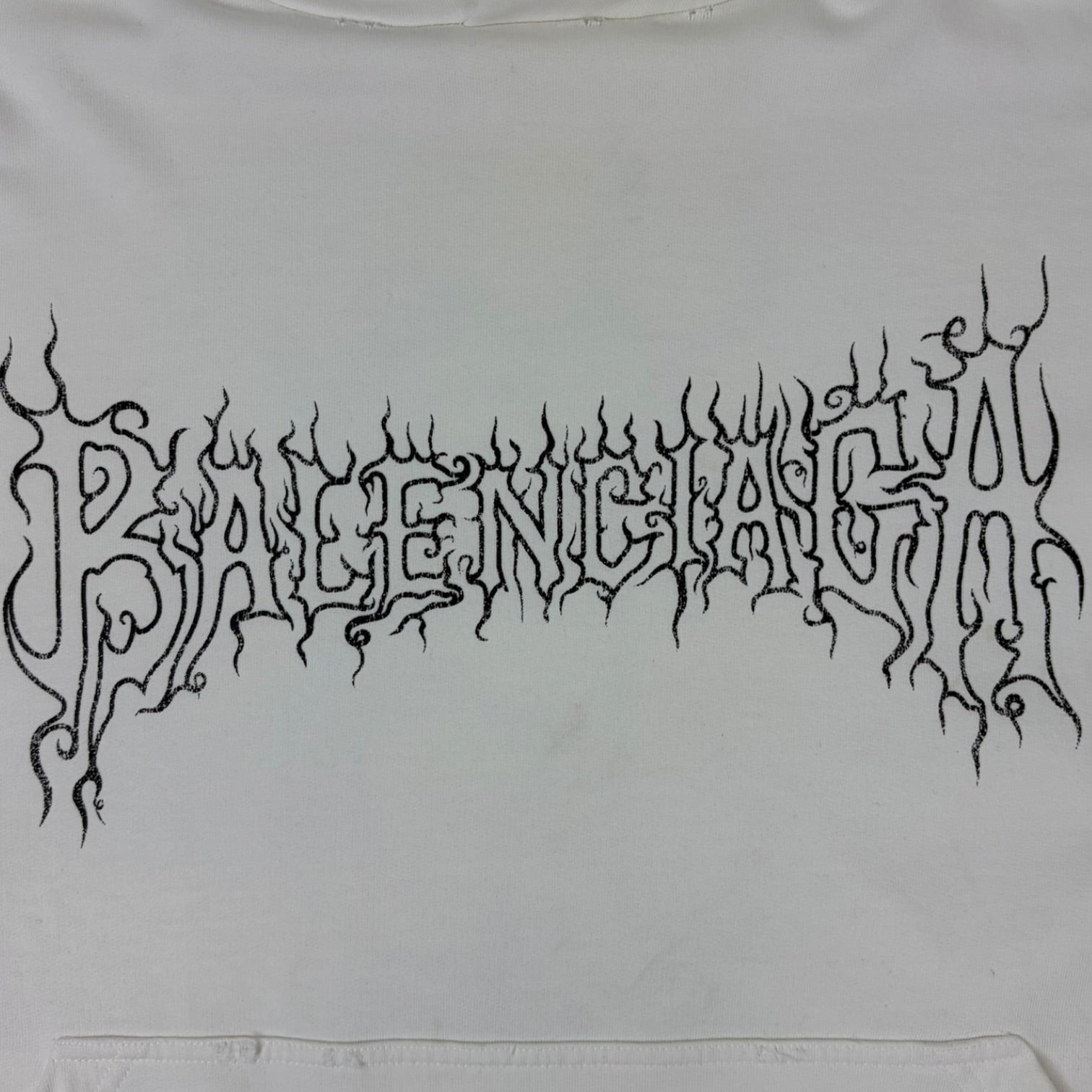 Balenciaga Darkwave Logo Print Sweatshirt White
