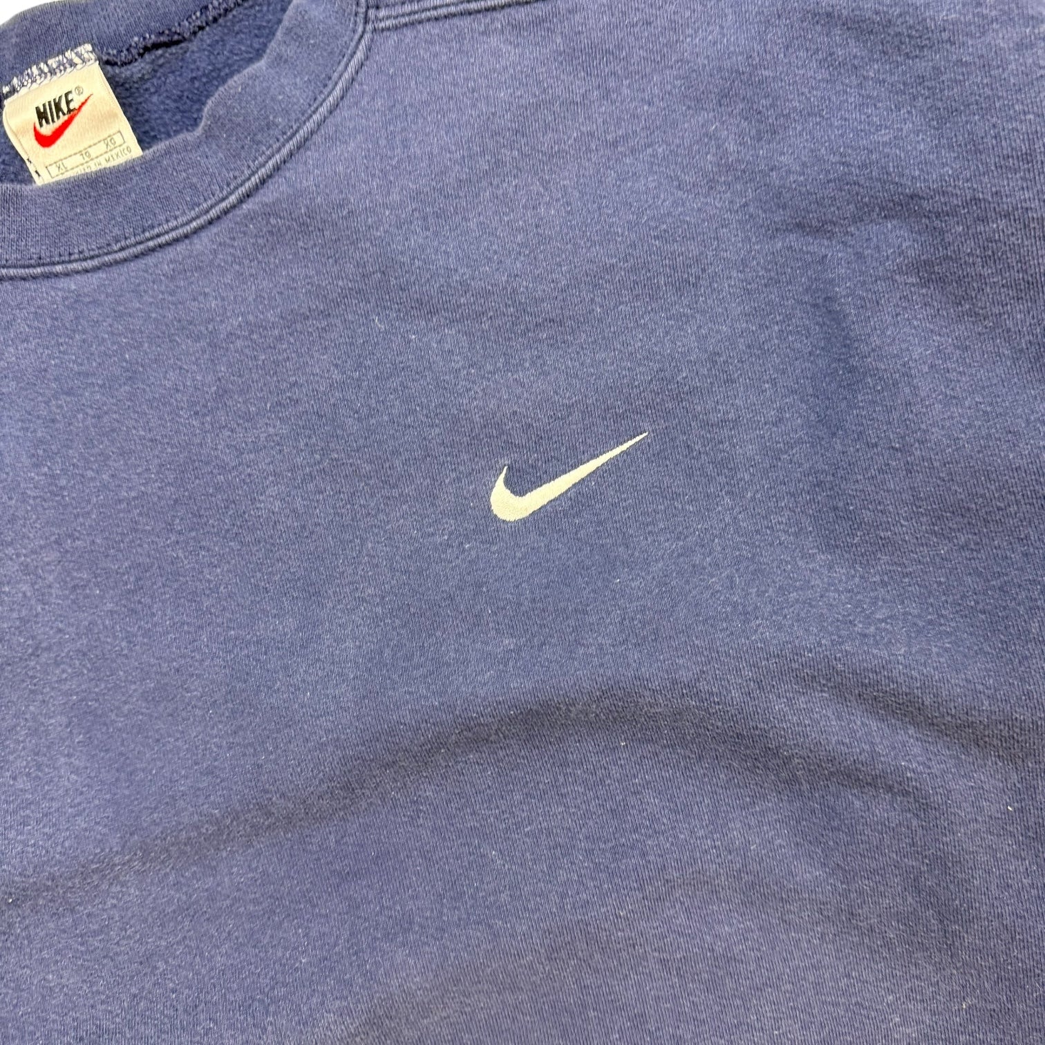 Vintage Nike Mini Swoosh Crewneck Blue