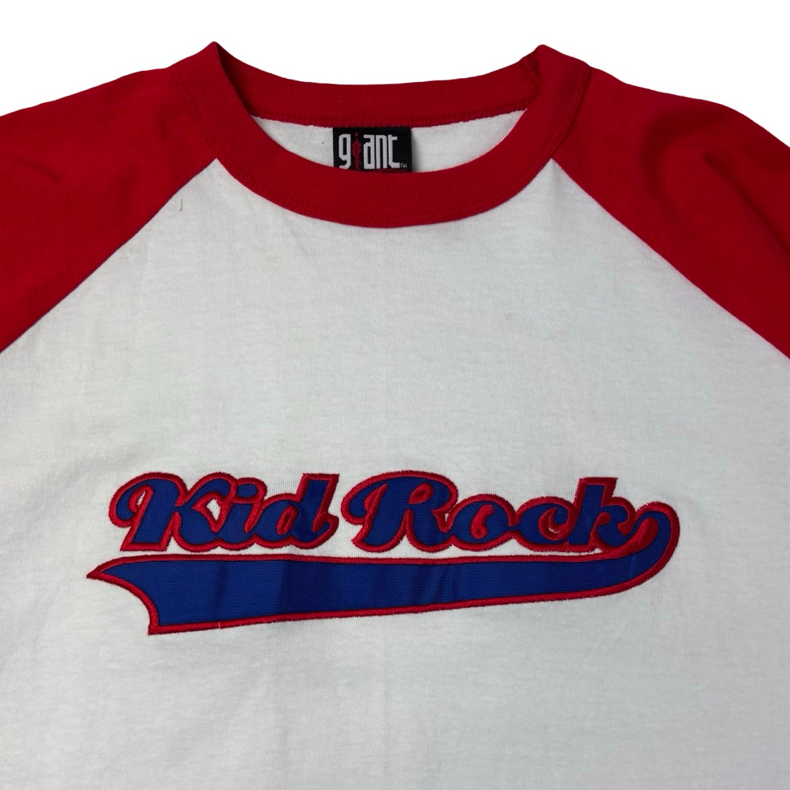 Vintage Kid Rock Embroidered Baseball 3/4 Sleeve Shirt