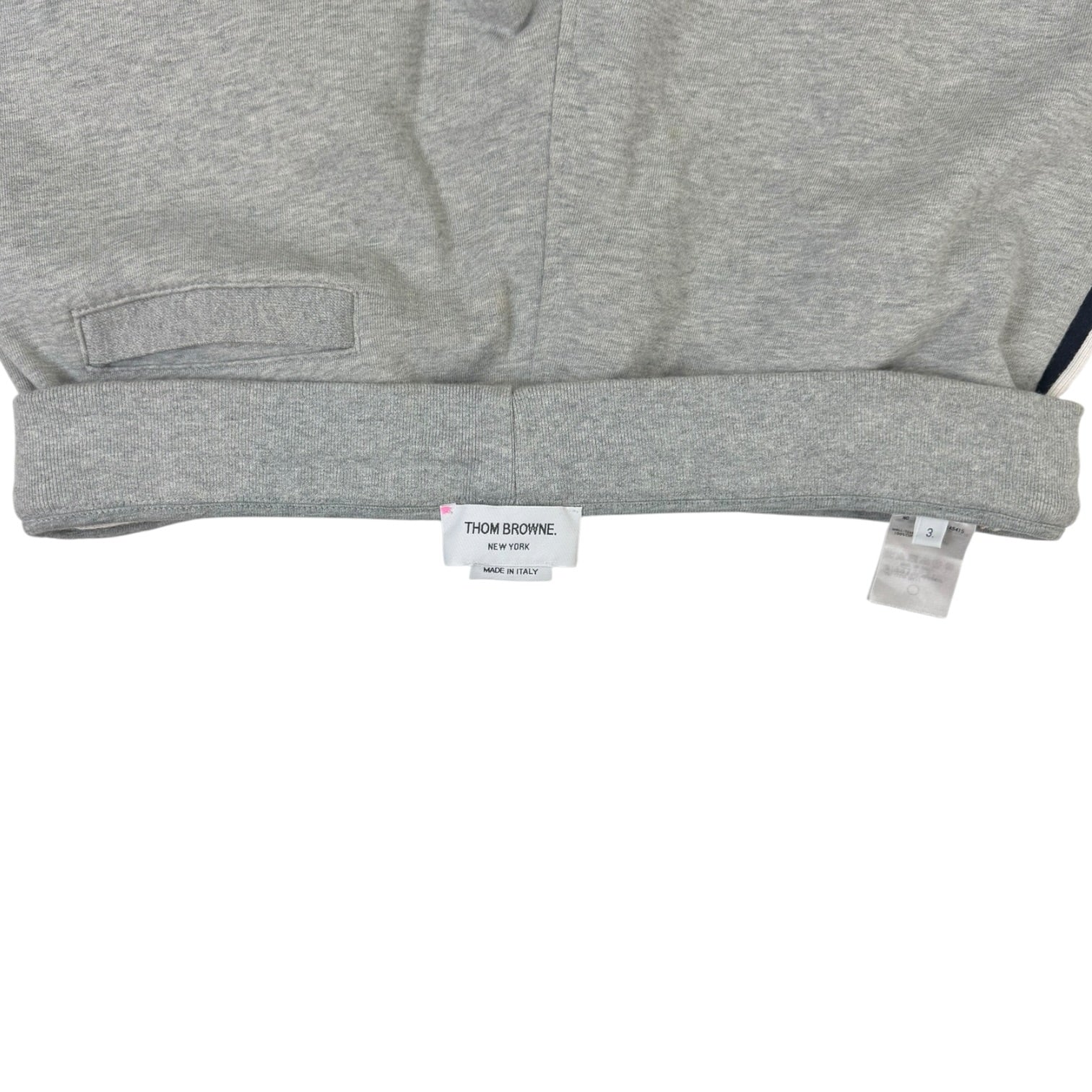 Thom Browne Classic Loopback Stripe Sweatpants Grey