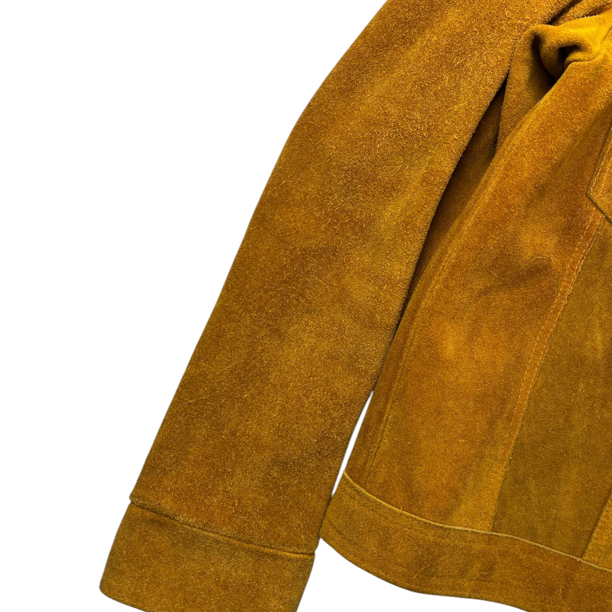 Vintage Suede Jacket Dark Mustard