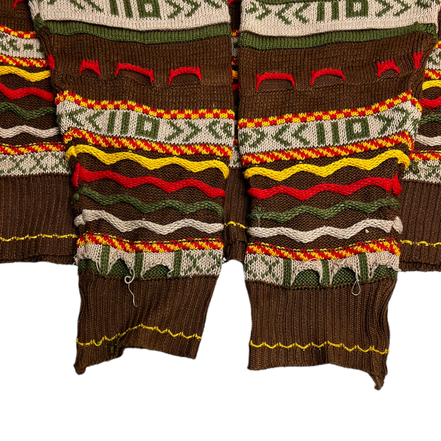 Vintage Autumnal Miss Look 3D Knit Sweater