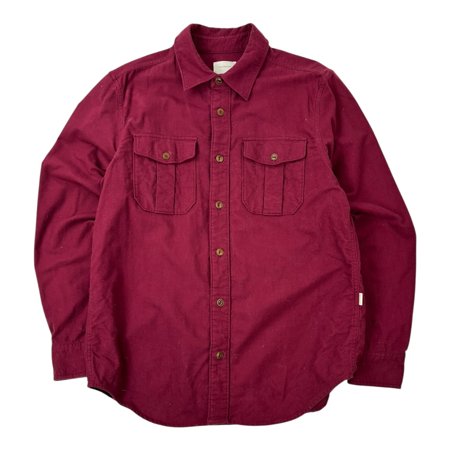 Aime Leon Dore Button Down Long Sleeve Shirt Maroon