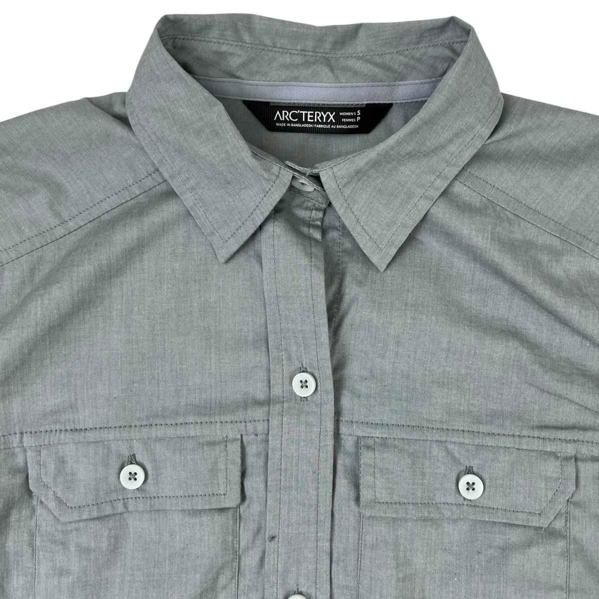 (W) Arc’teryx Ballard Long Sleeve Button Up Shirt Grey