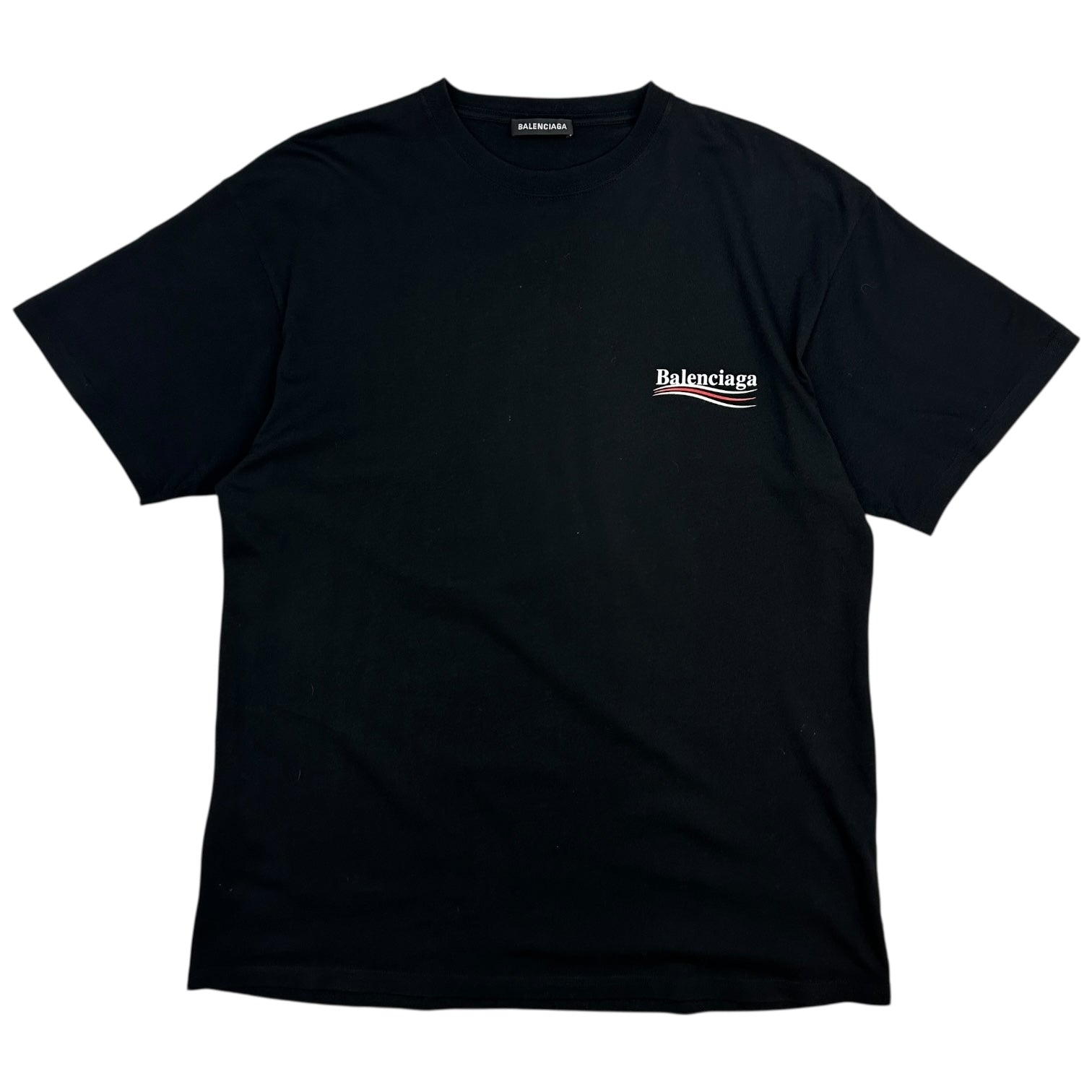 Balenciaga Political Campaign T-Shirt Black