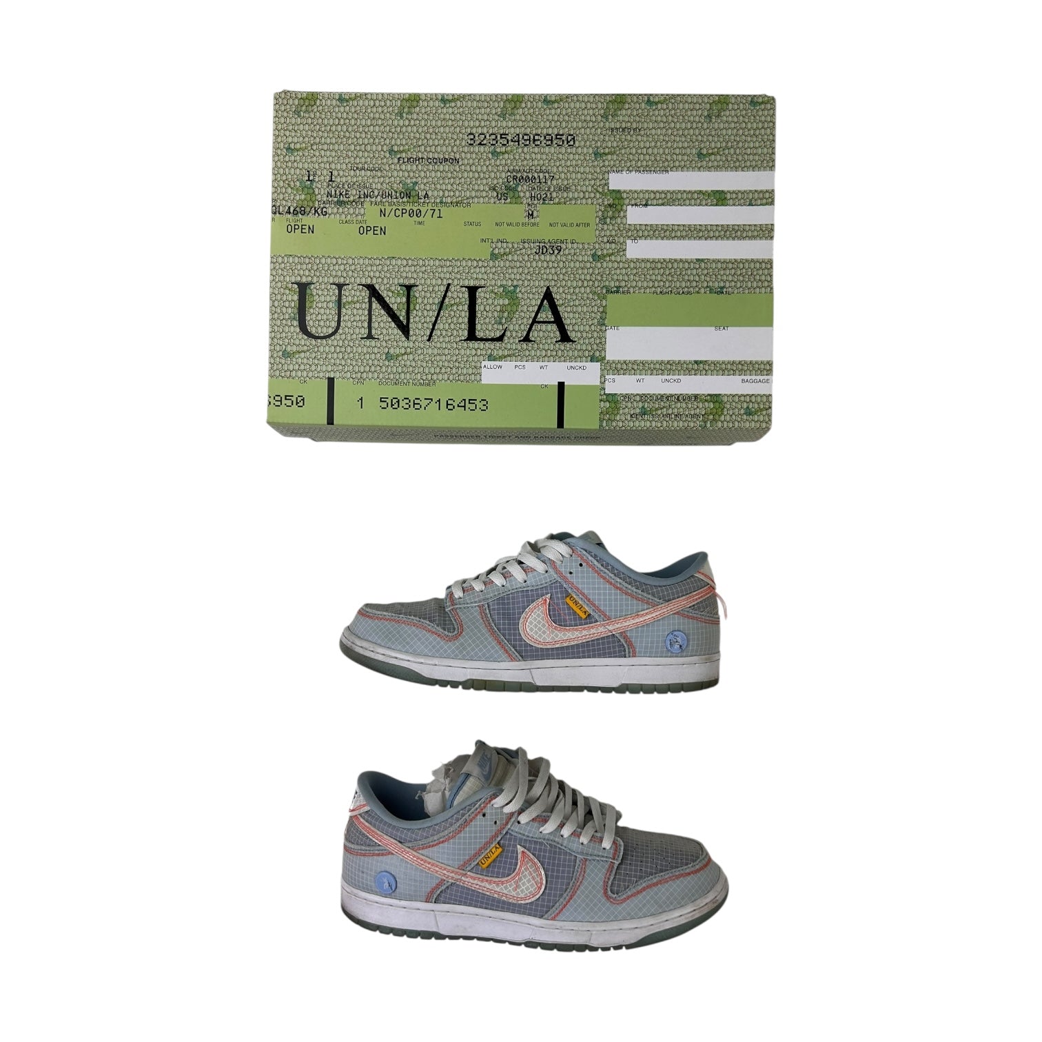 Union LA x Dunk Low Passport Pack Argon (Used)