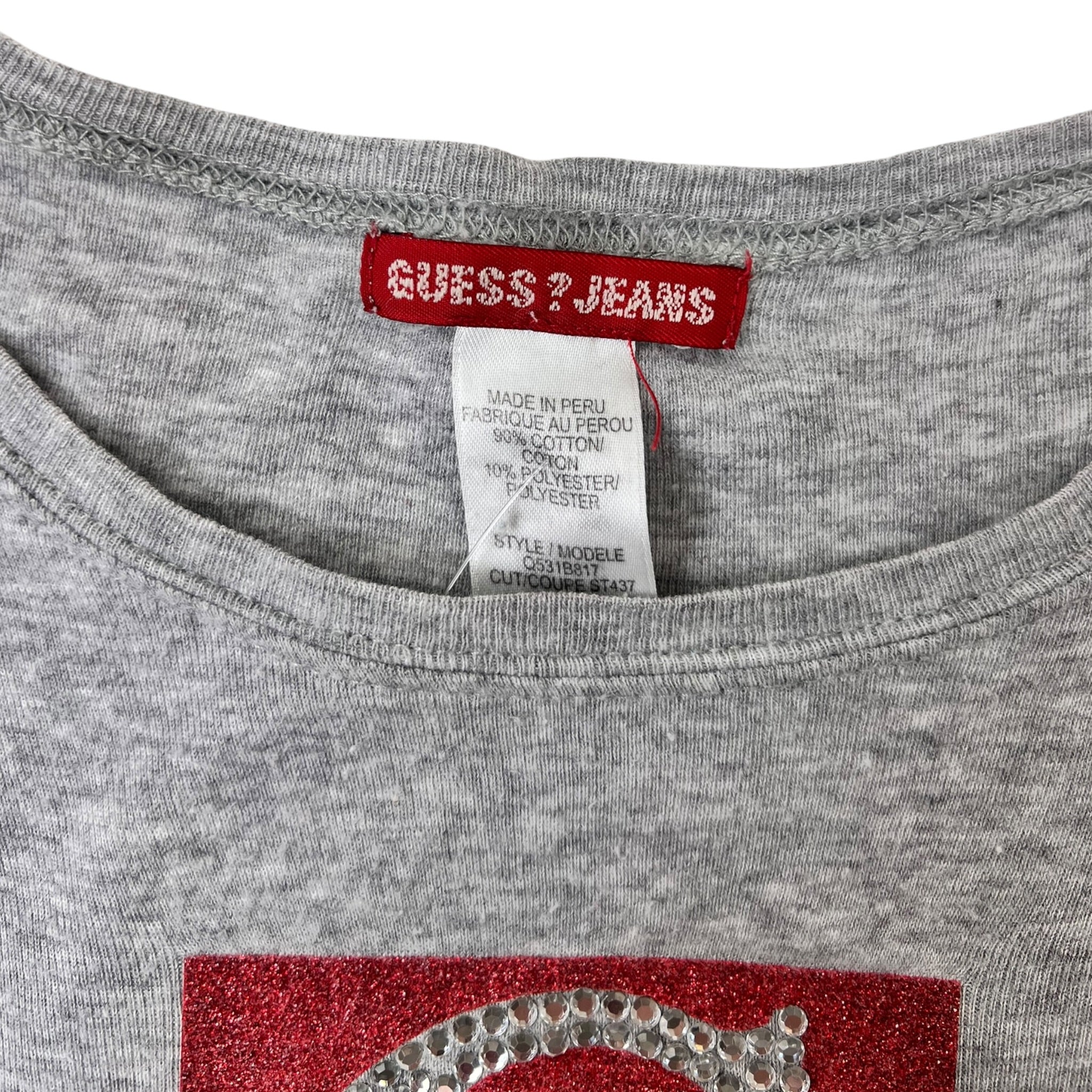(W) Vintage Y2K Guess Jewelled G T-Shirt