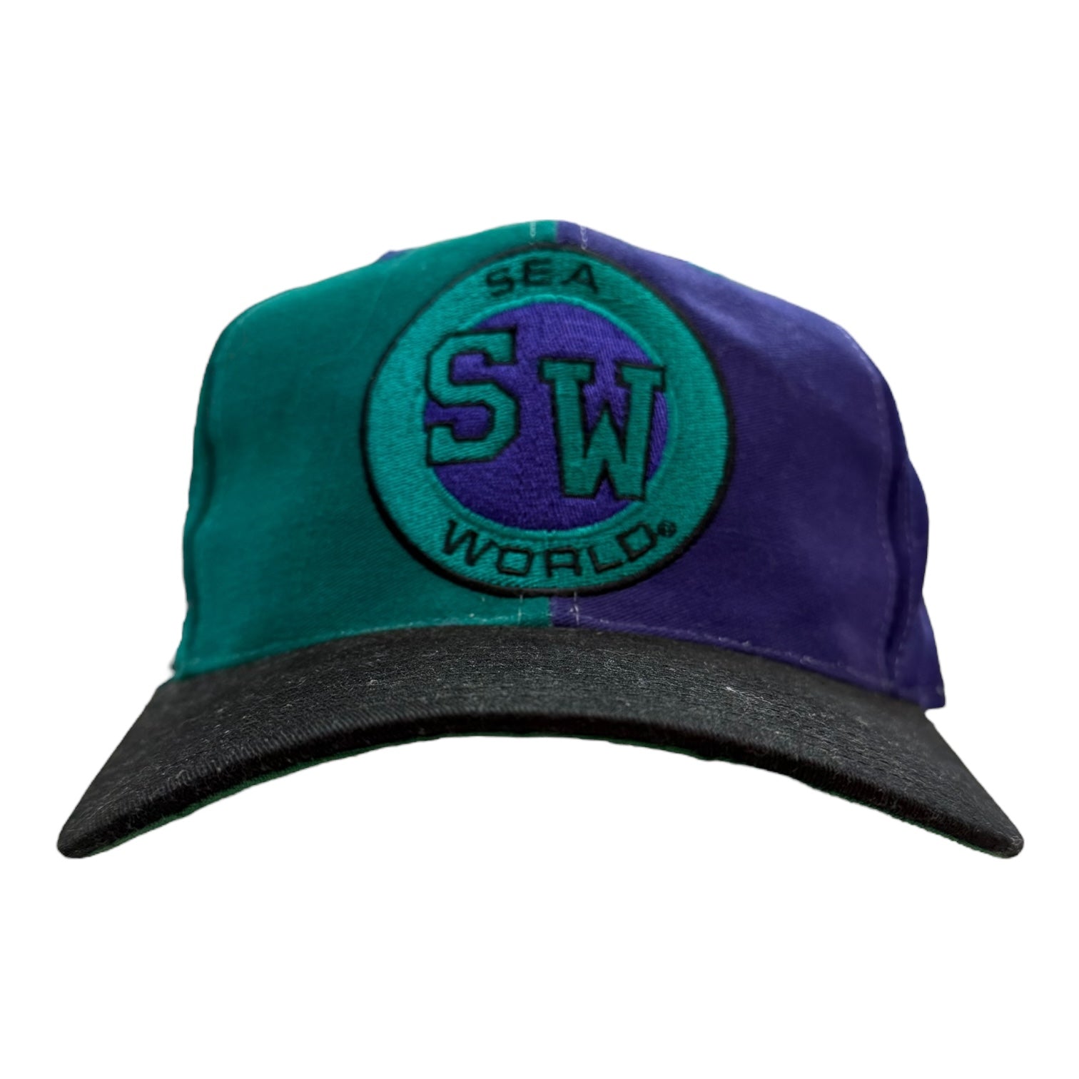 Vintage Sea World San Diego SnapBack Hat Purple/Teal