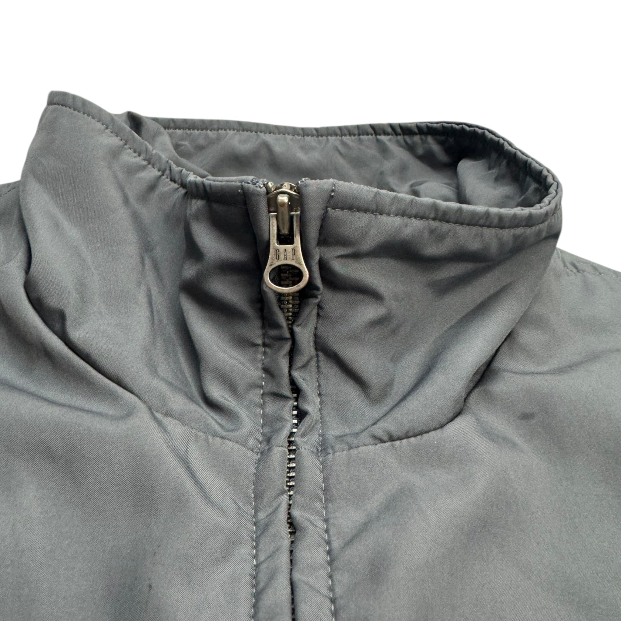 Vintage GAP Blank Insulated/Lined Zip Jacket Grey