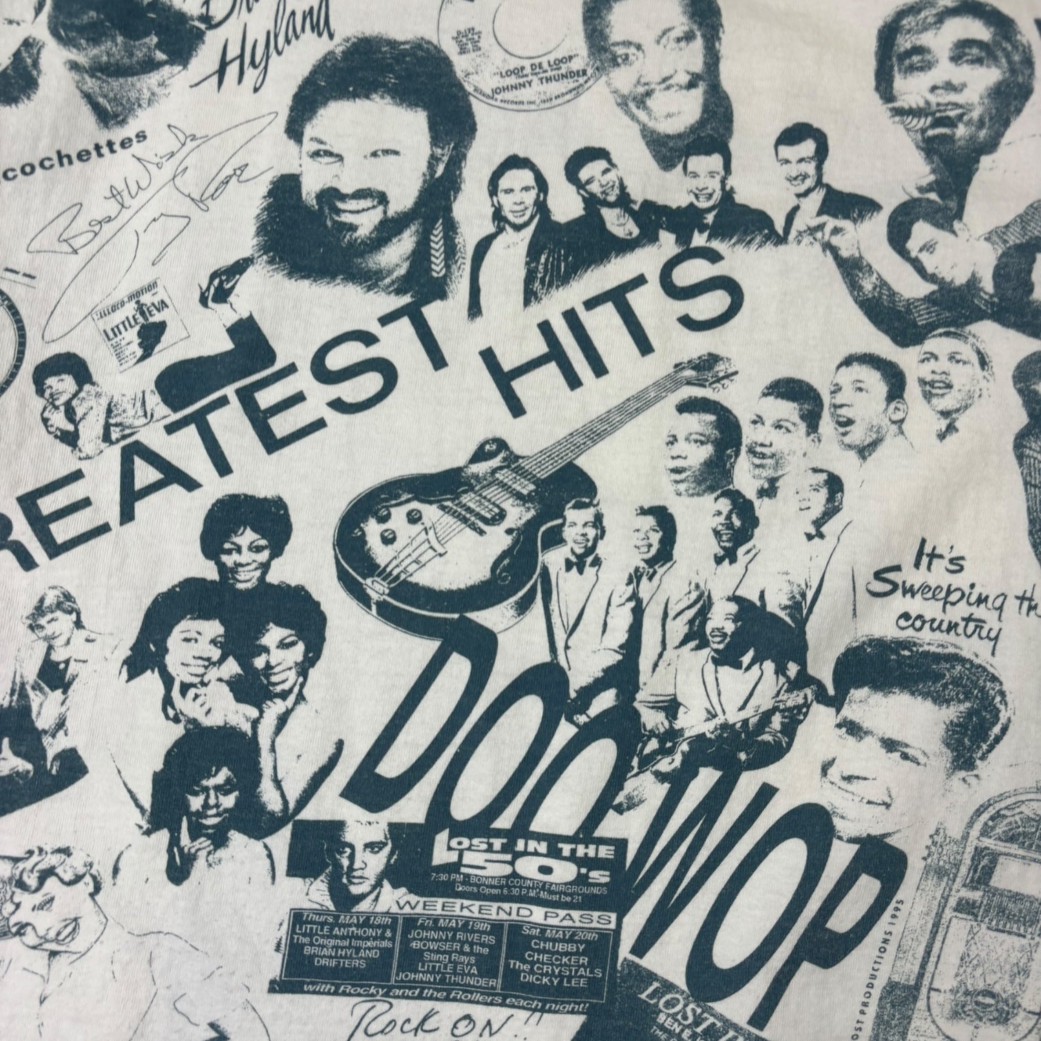 Vintage Sandport “10 Years of Rock ‘N’ Roll” AOP T-Shirt White