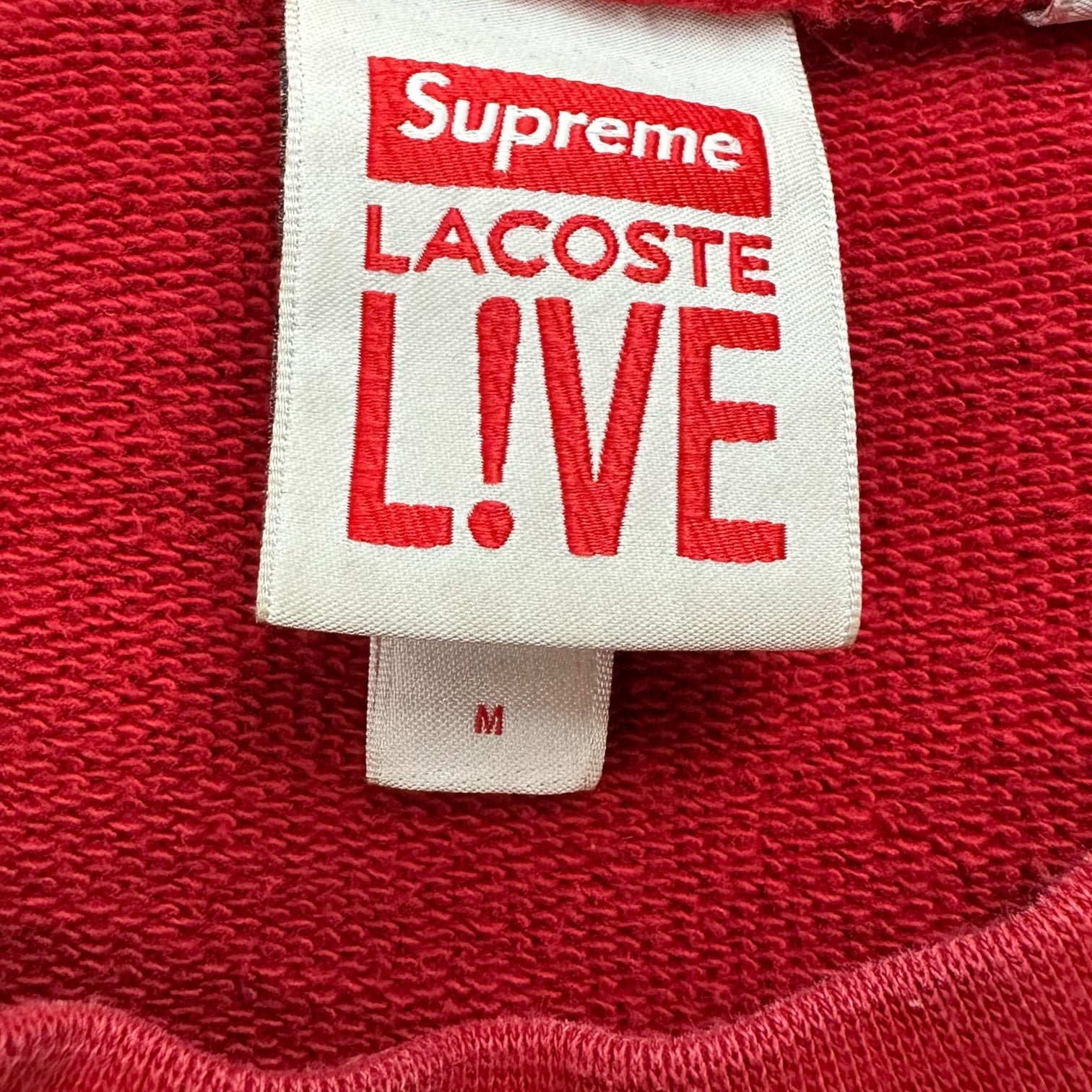 Supreme x Lacoste SS18 Crewneck Red