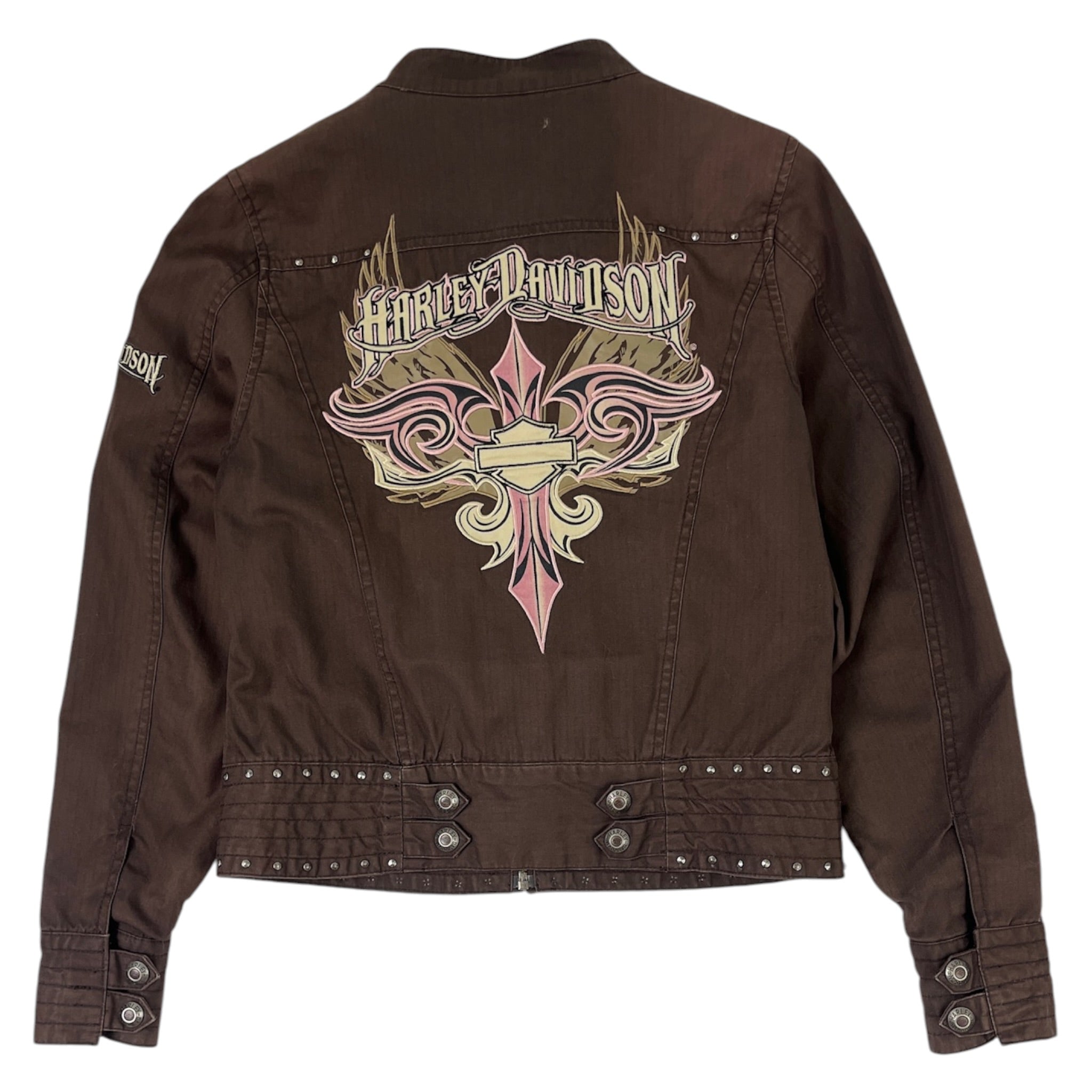 Harley-Davidson Tempest Canvas Riding Jacket Brown