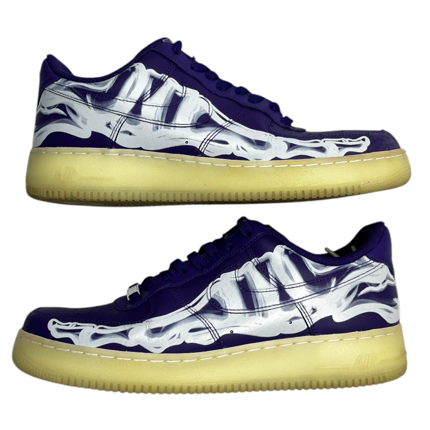 Nike Air Force 1 Low '07 QS Purple Skeleton Halloween (2021) (Used)