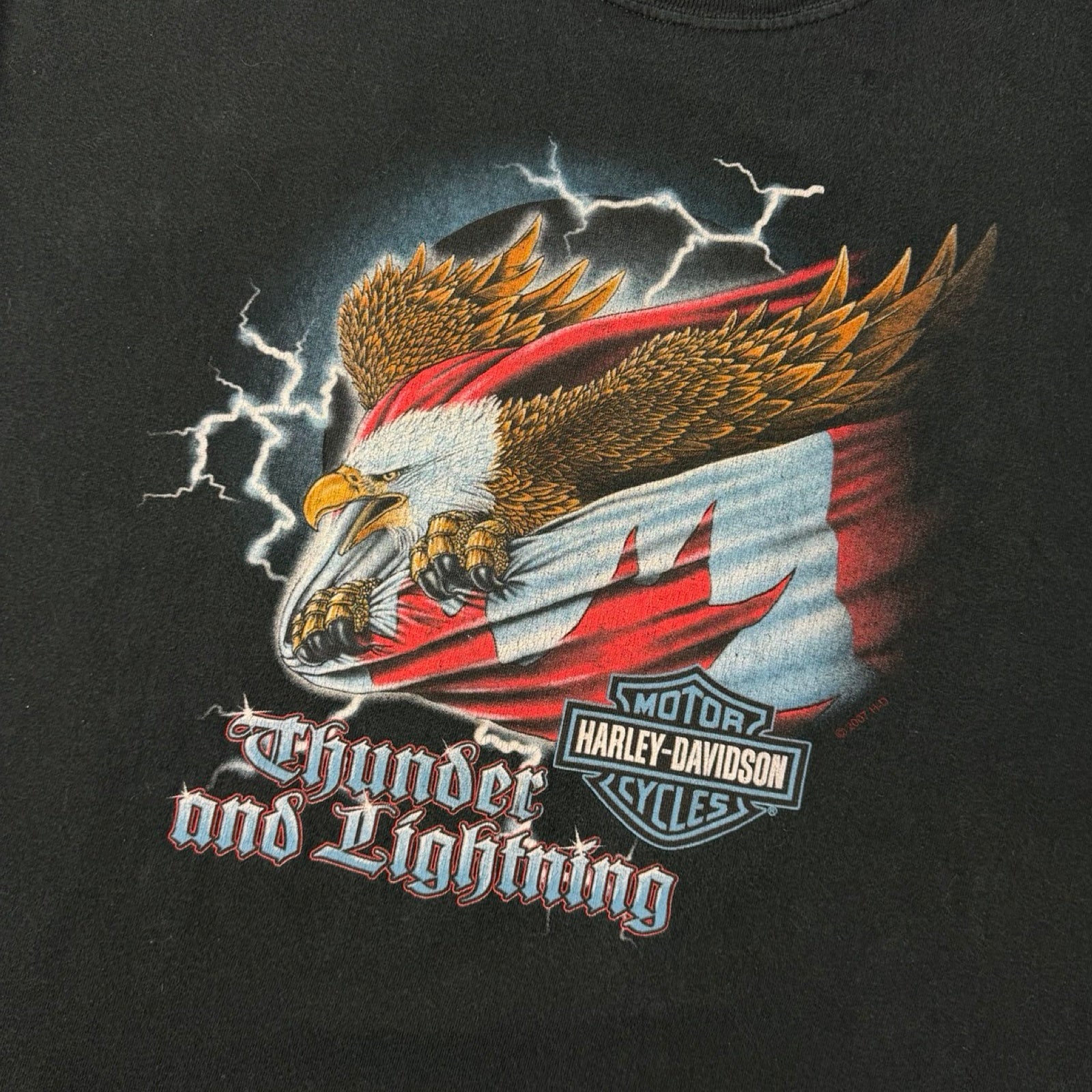 2007 Harley Davidson Langley, BC T-Shirt Black