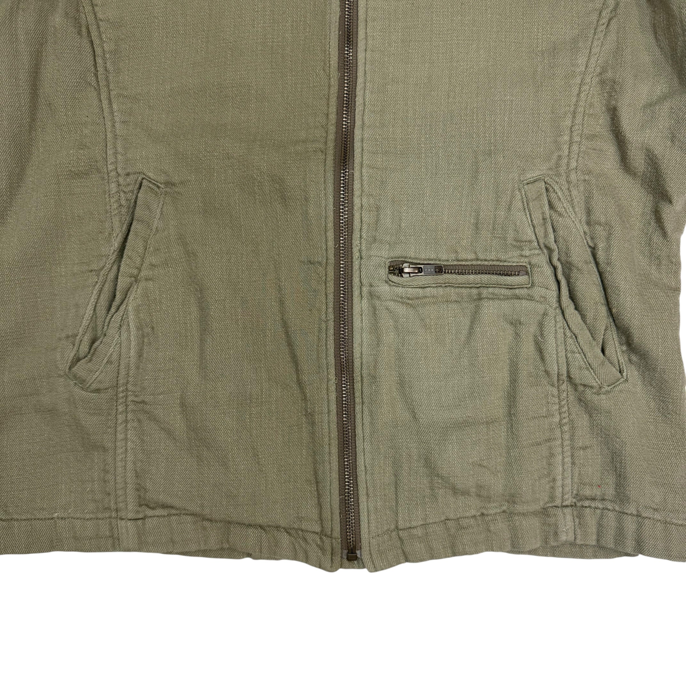 (W) Vintage Nice Collective Utility Jacket Olive Green