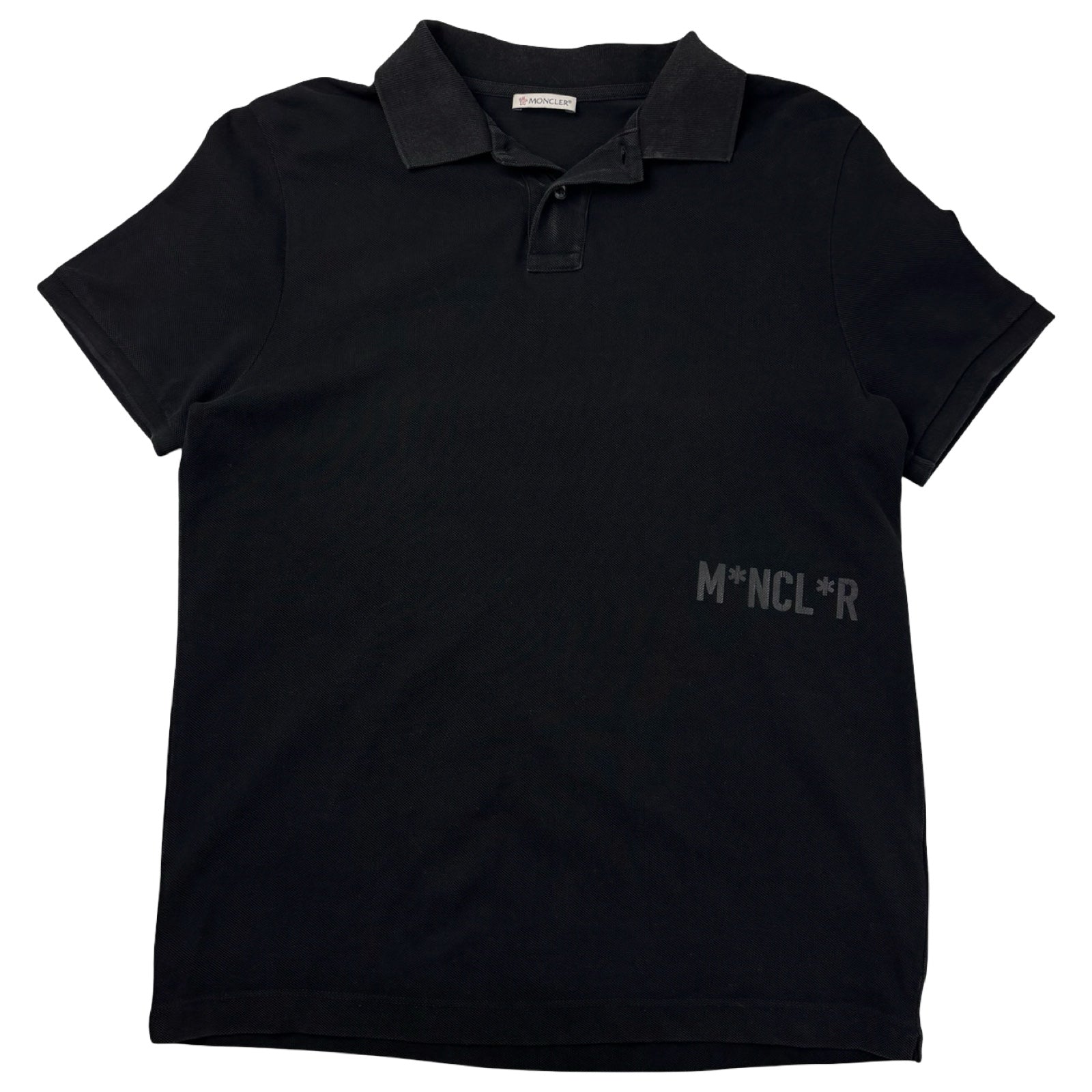 Moncler Resistance Censored Polo Black