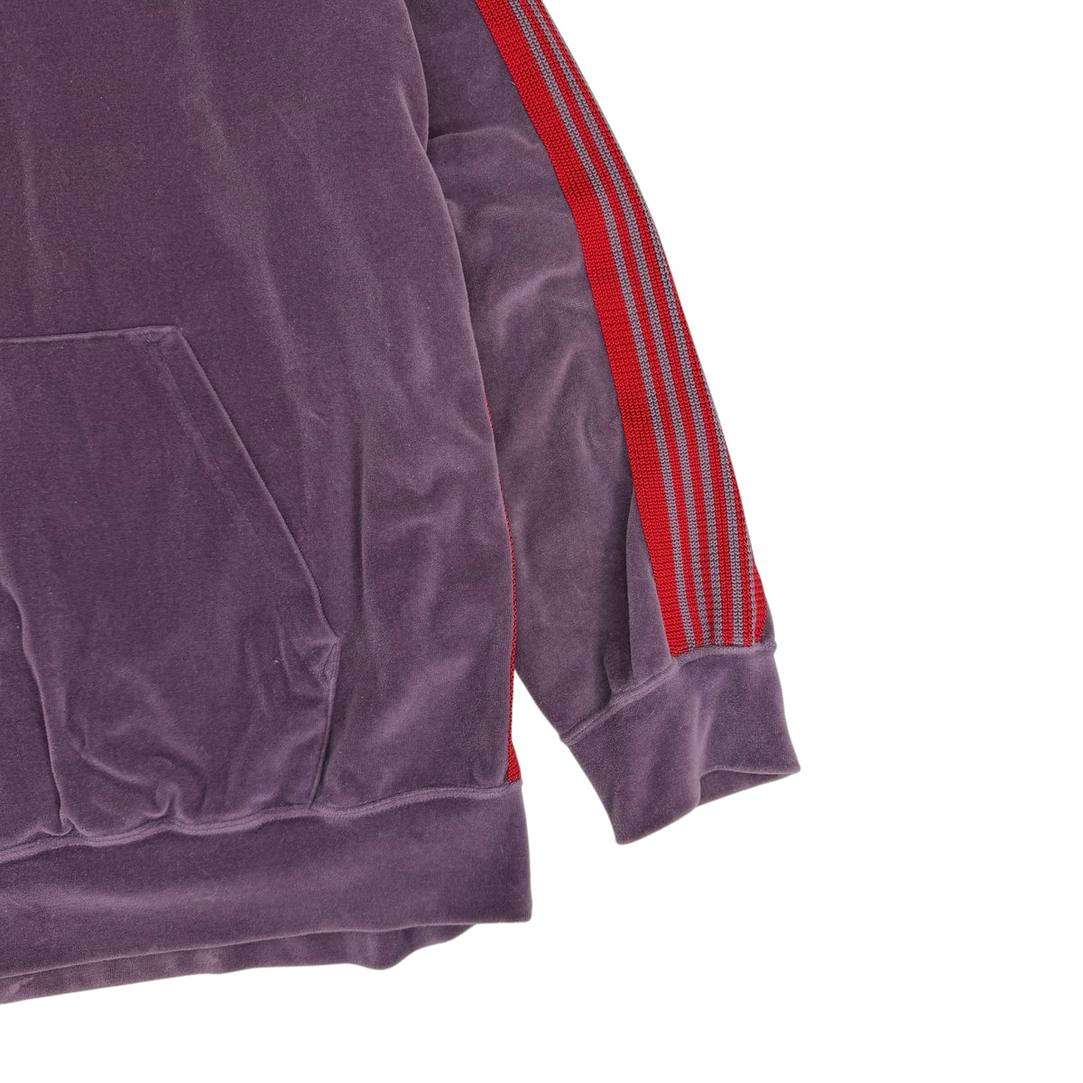 Needles Velour Track Hoodie Purple/Red