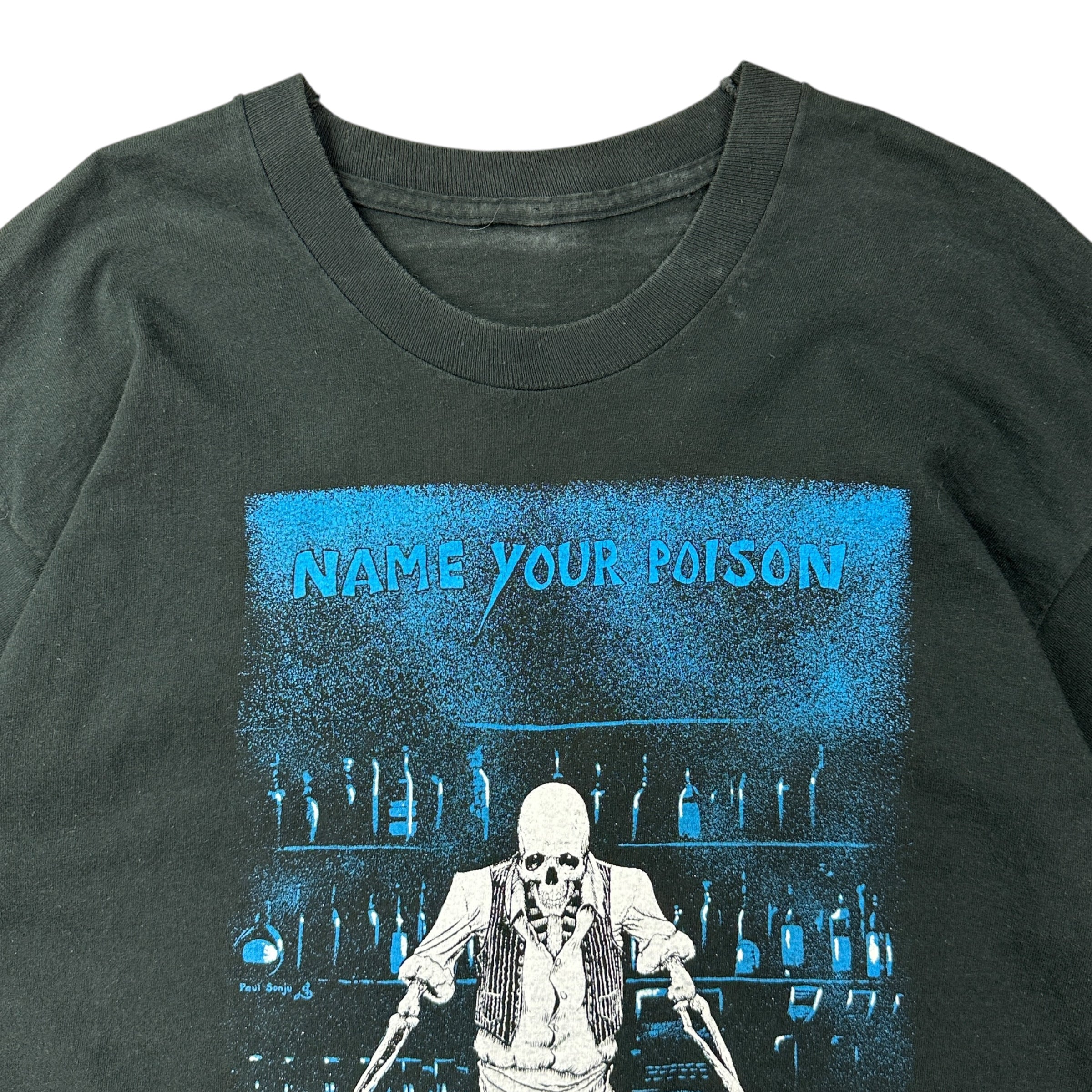 1992 Fashion Victim “Name Your Poison” Tee Black