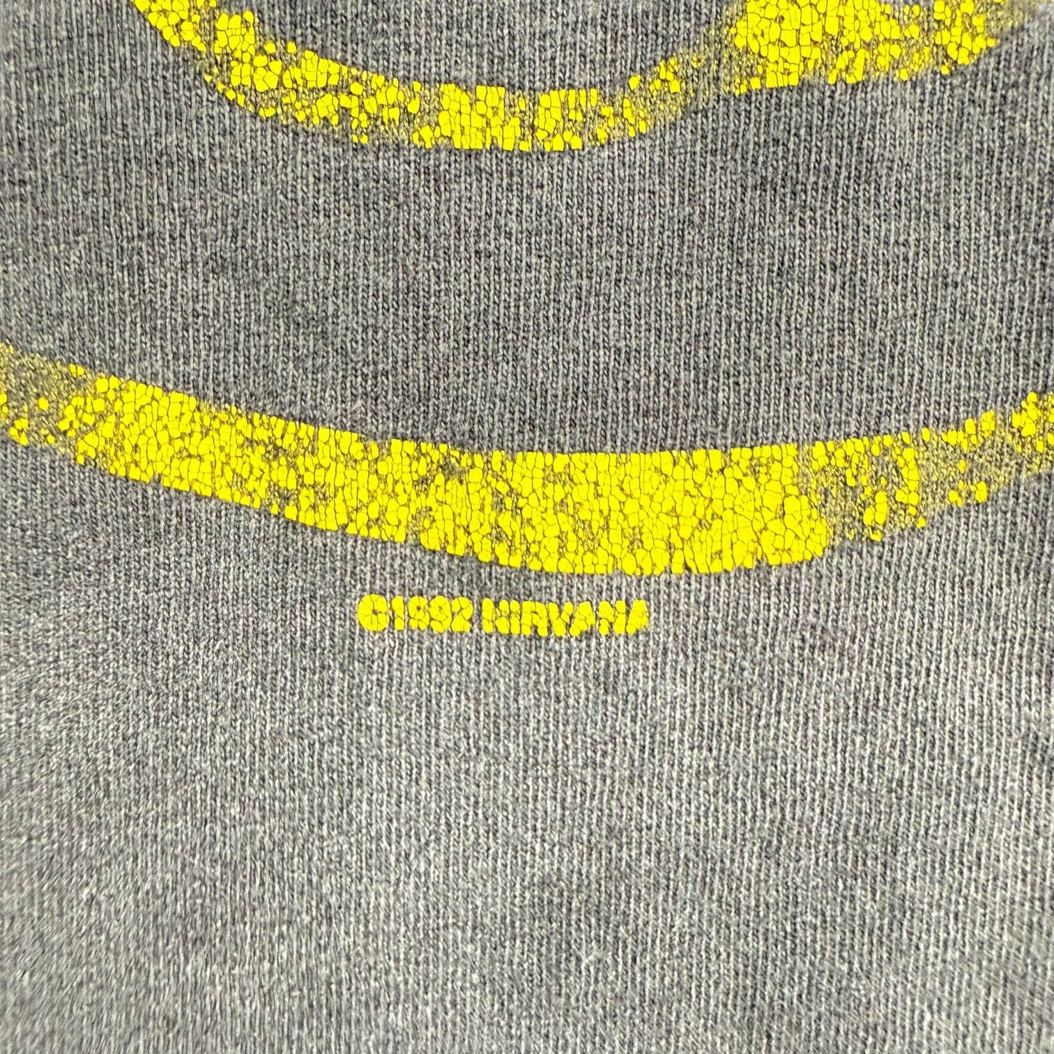 Vintage Nirvana Flower Sniffin Tee Faded Black