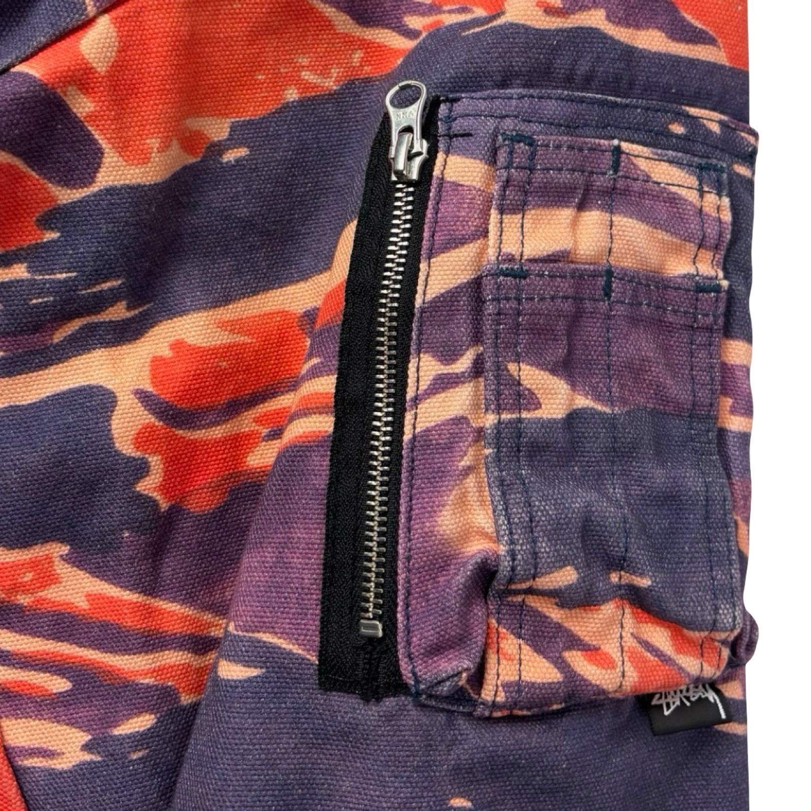 Stussy Tigris Canvas Bomber Jacket Purple